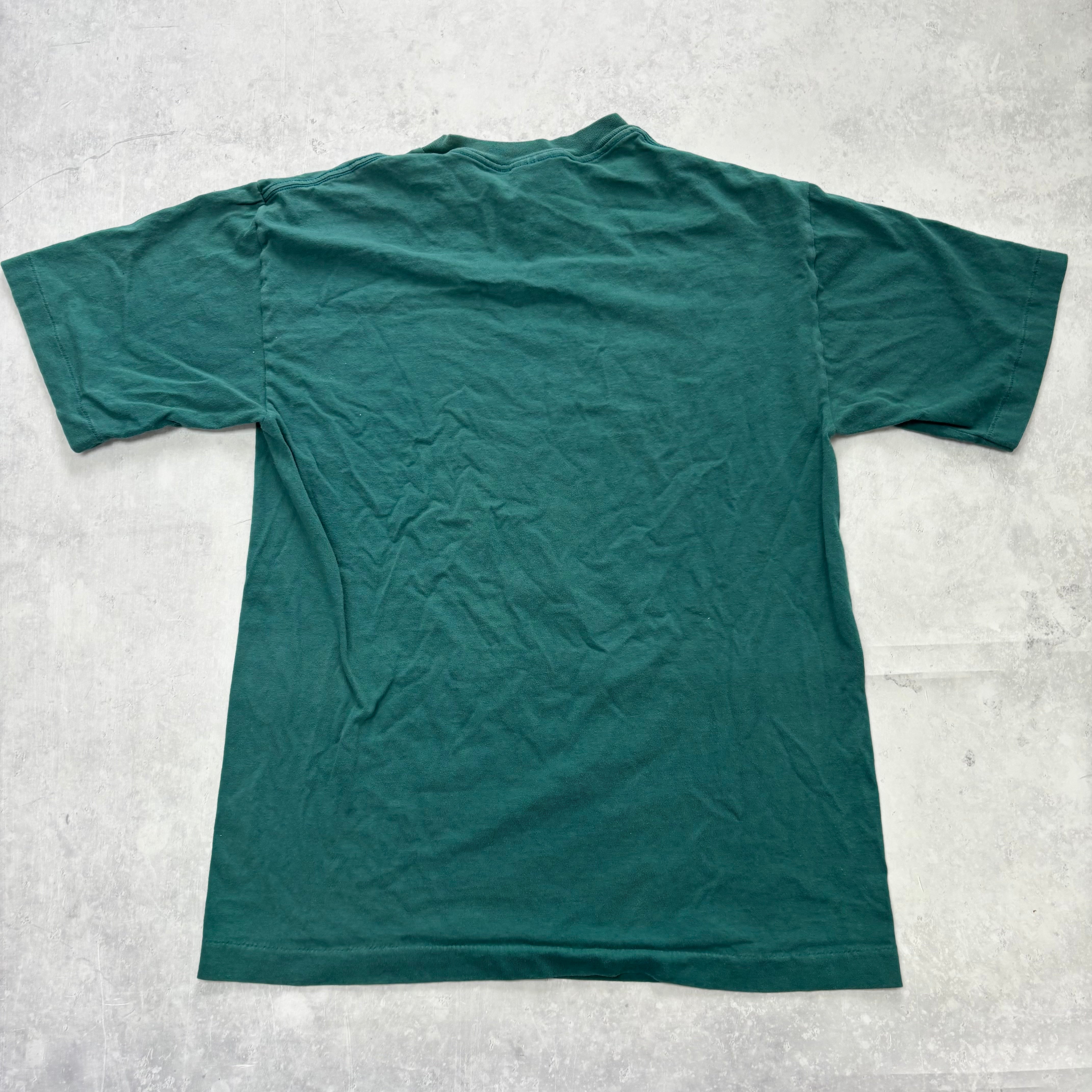 Vintage T Shirt Mens Medium Blue Single Stitch Graphic Print 90s NFL (E)