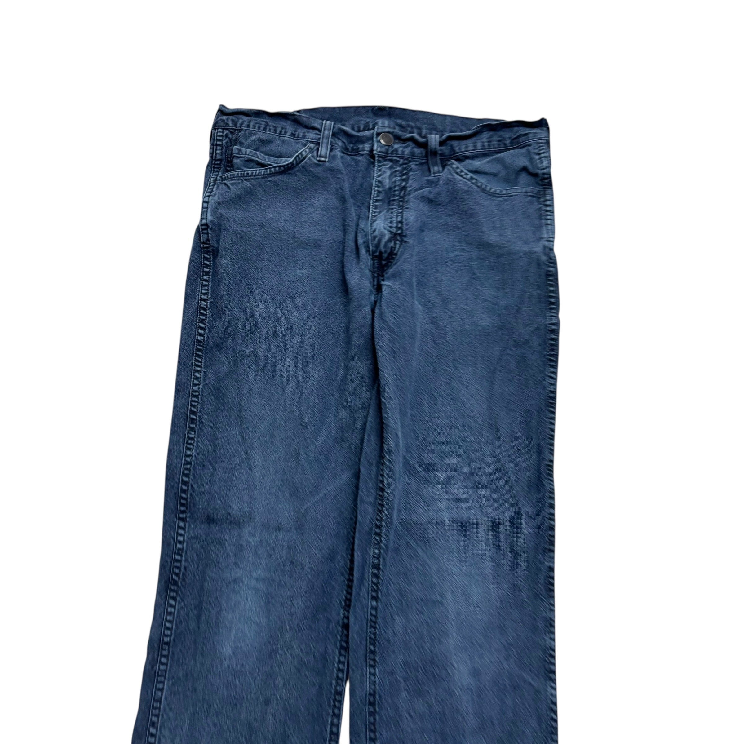 Levis 541 Jeans W32 L32 Mens Navy Blue Athletic Tapered Fit Stretch Denim