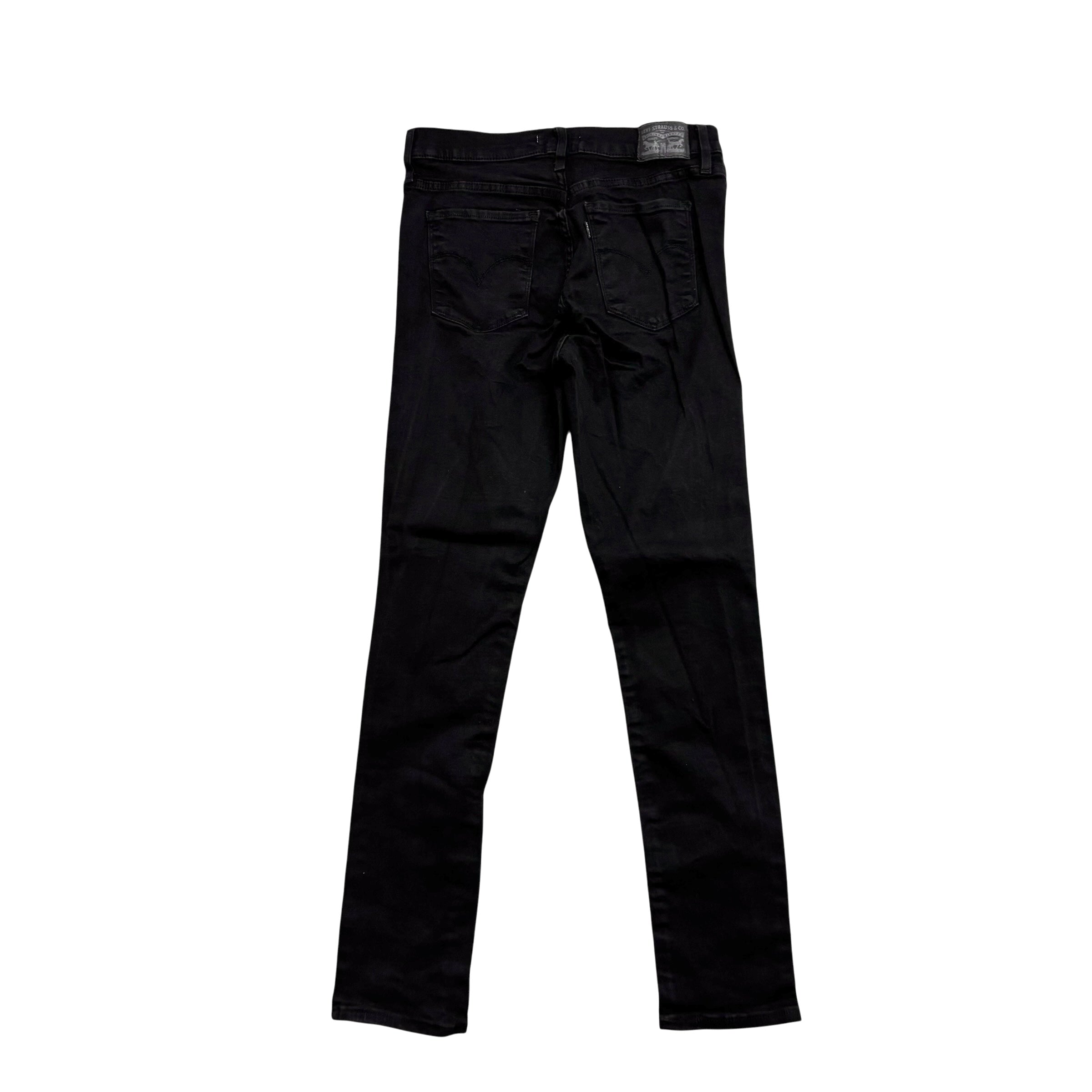 Levis 311 Jeans W30 L30 Womens Shaping Skinny Fit Black Stretch Denim (E)