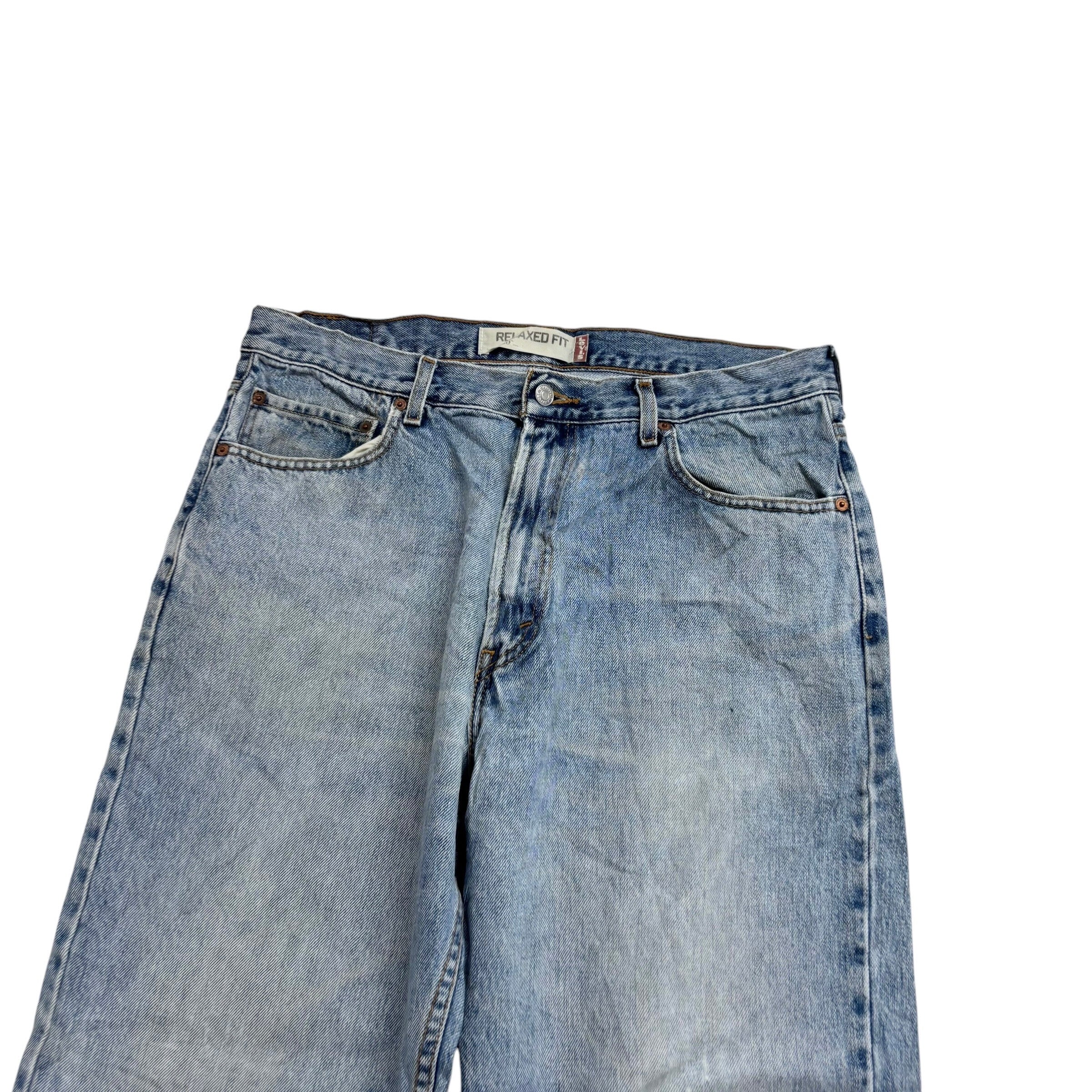 Levis 550 Jeans W36 L30 Mens Light Blue Baggy Relaxed Straight Fit Vintage Denim