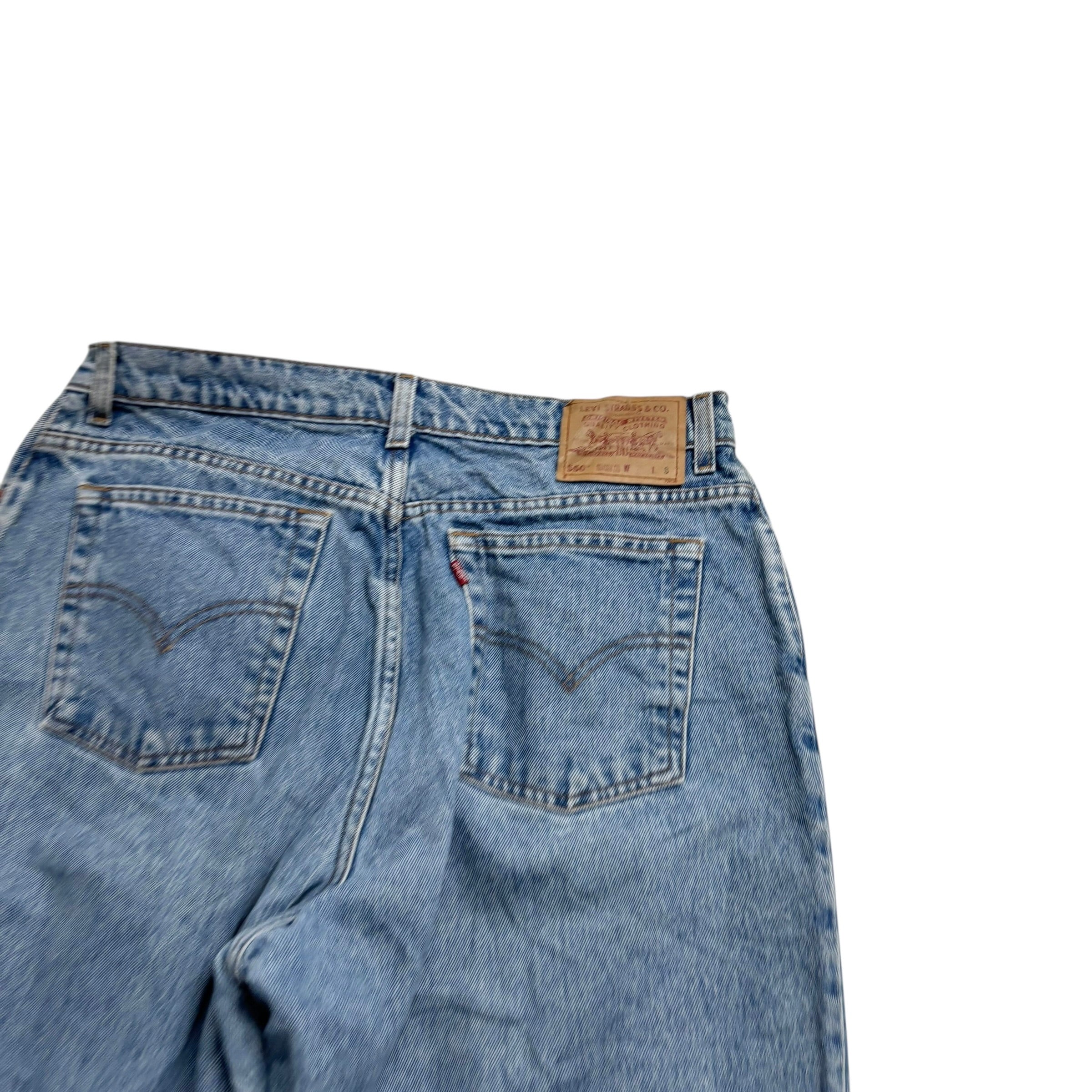 Levis 550 Jeans W33 L29 Womens Light Blue Relaxed Tapered Fit Vintage