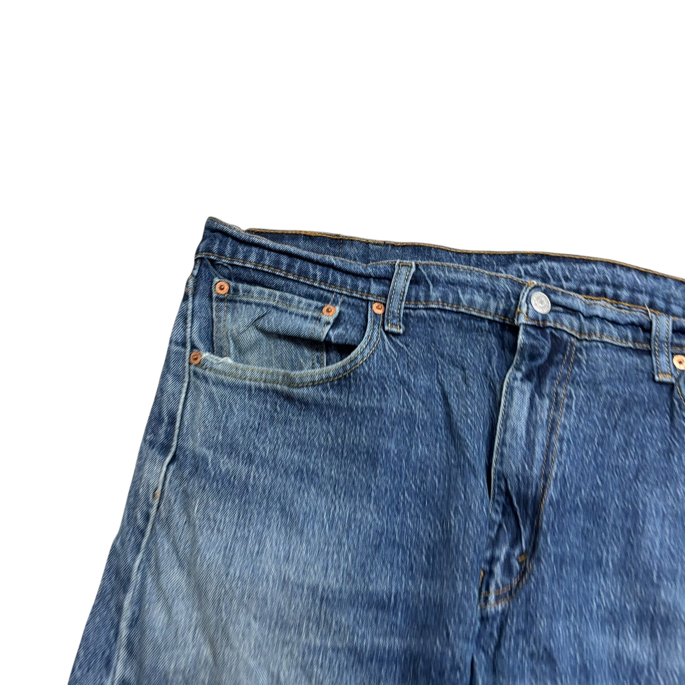 Levis 502 Jeans W40 L28 Mens Mid Blue Regular Tapered Fit Stretch Denim