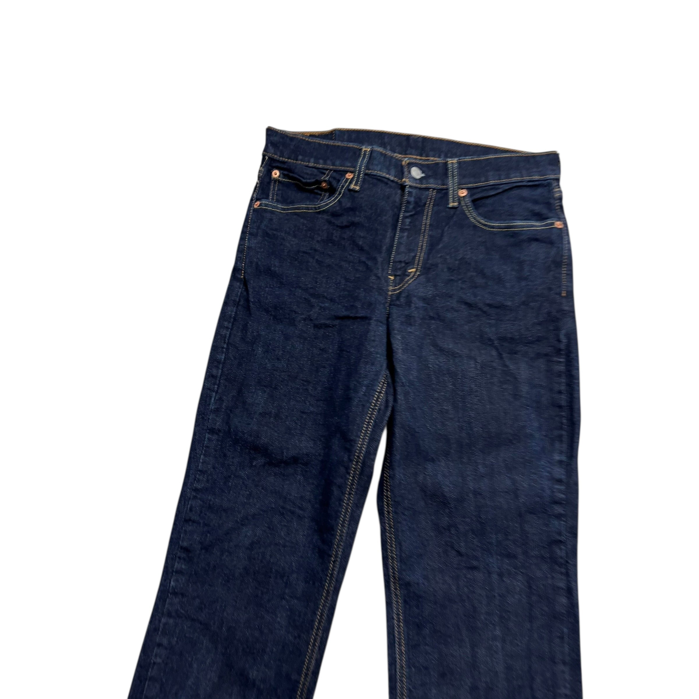 Levis 541 Jeans W31 L30 Mens Dark Blue Athletic Tapered Fit Stretch Denim (E)