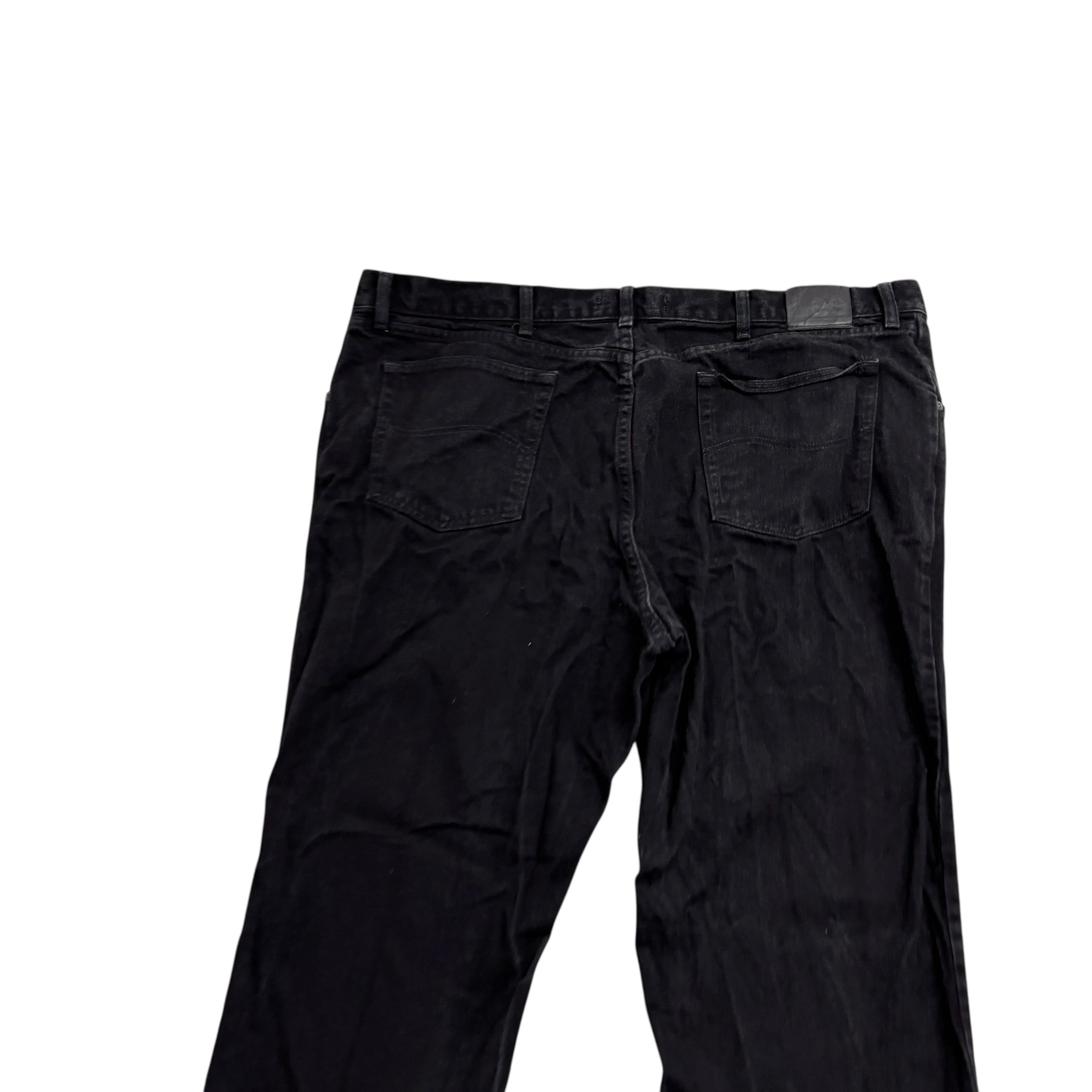 Lee Jeans W46 L30 Mens Black Regular Straight Fit Denim (E)