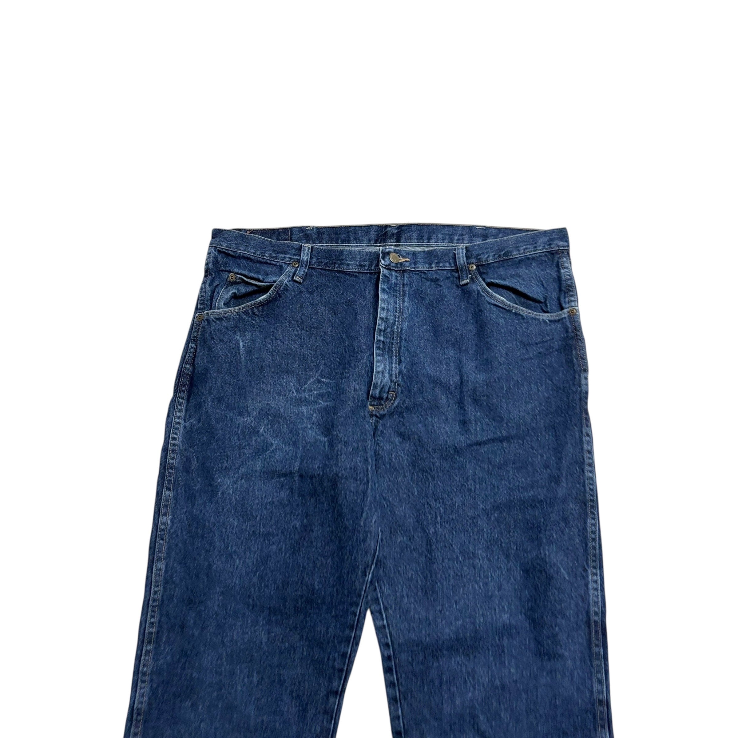Wrangler Jeans W40 L32 Mens Dark Blue Regular Straight Fit Vintage Denim