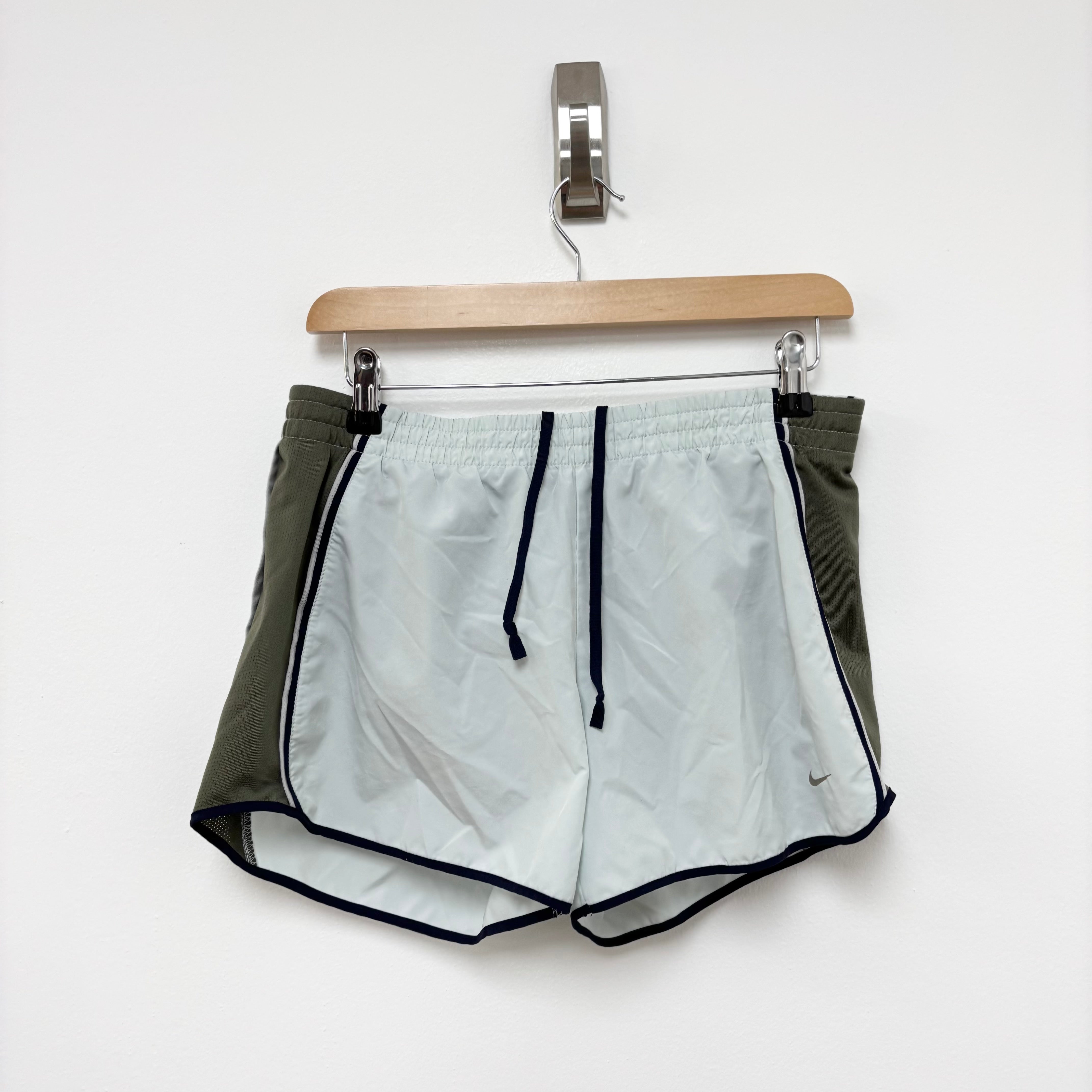 Nike Shorts Womens Medium Blue Dri Fit Running Sports Gym Athletic (E)