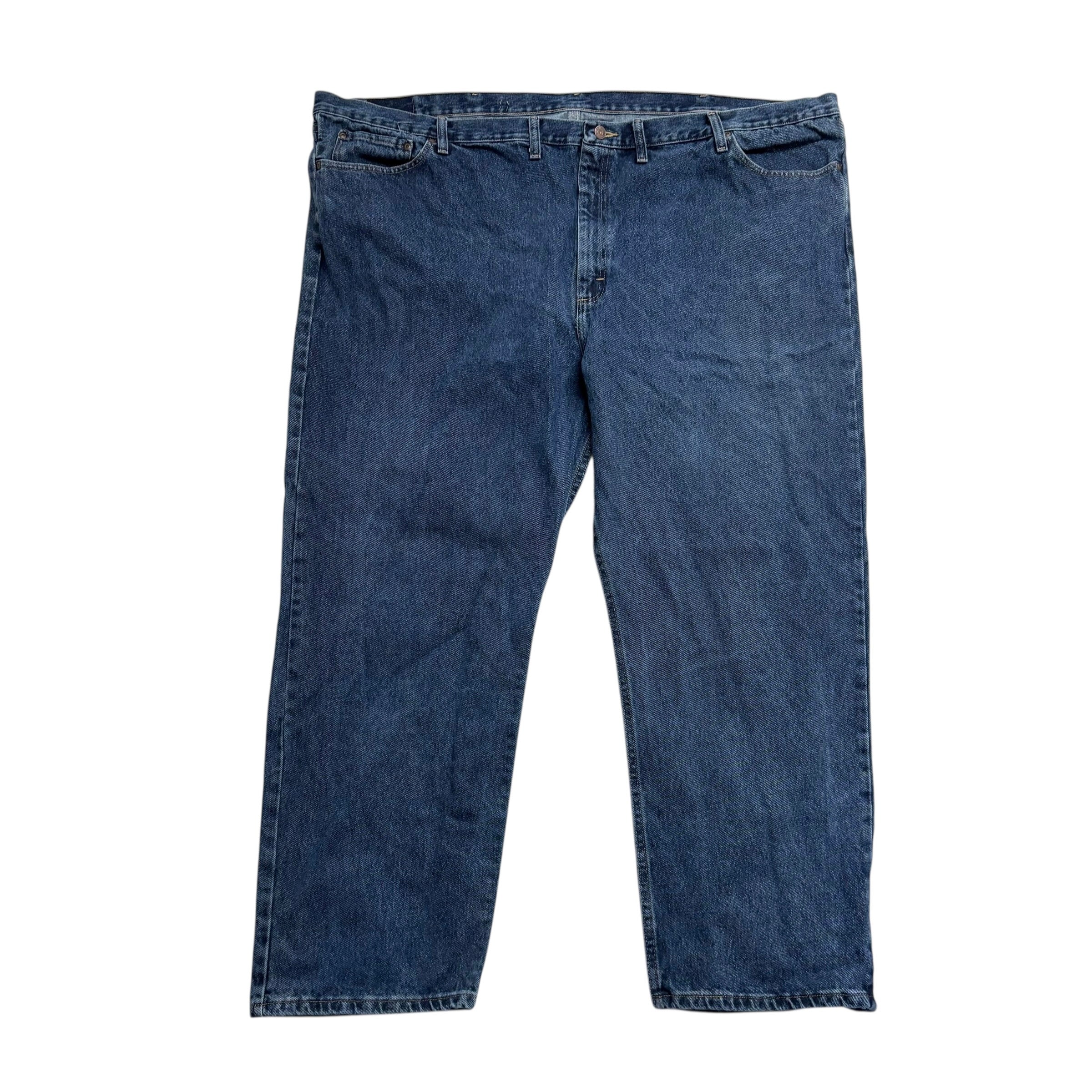 Wrangler Jeans W56 L30 Mens Mid Blue Relaxed Straight Fit Baggy Denim (E)