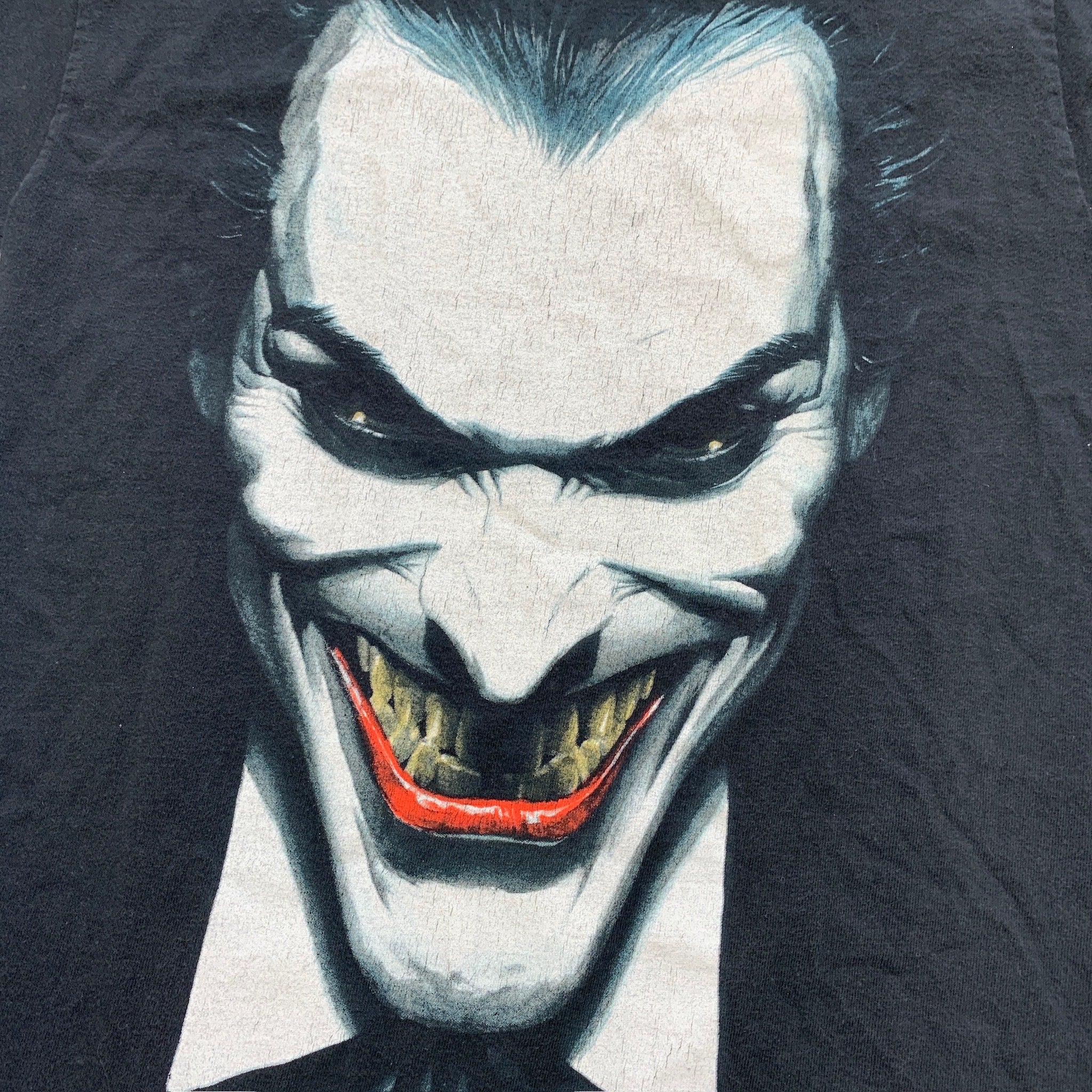 Vintage T Shirt Mens Small Black The Joker Batman DC Comics Graphic Print Y2K