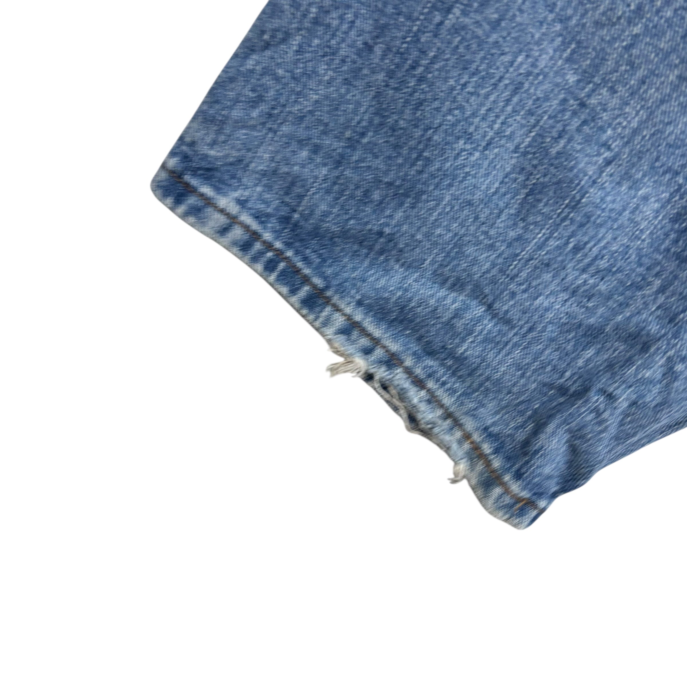 Lee Jeans W48 L30 Mens Mid Blue Regular Straight Fit Denim (F)