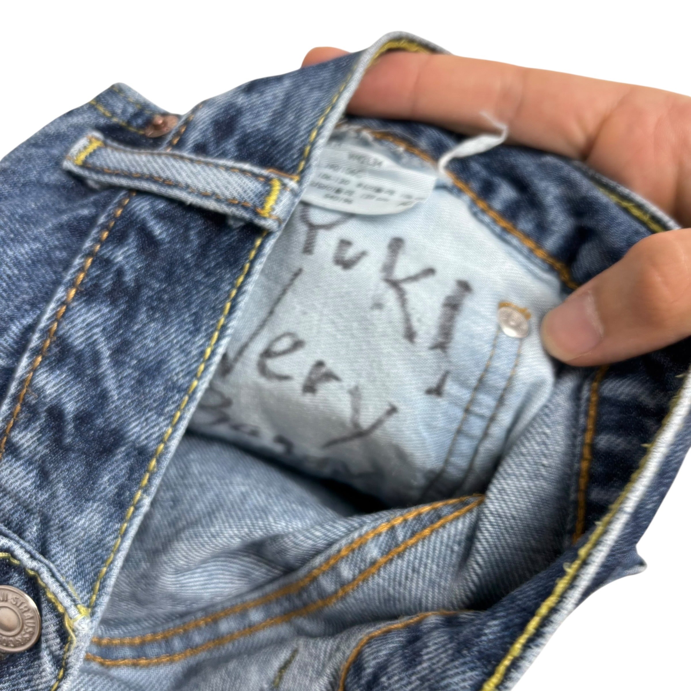 Levis 550 Jeans W42 L34 Mens Mid Blue Baggy Relaxed Straight Fit Denim