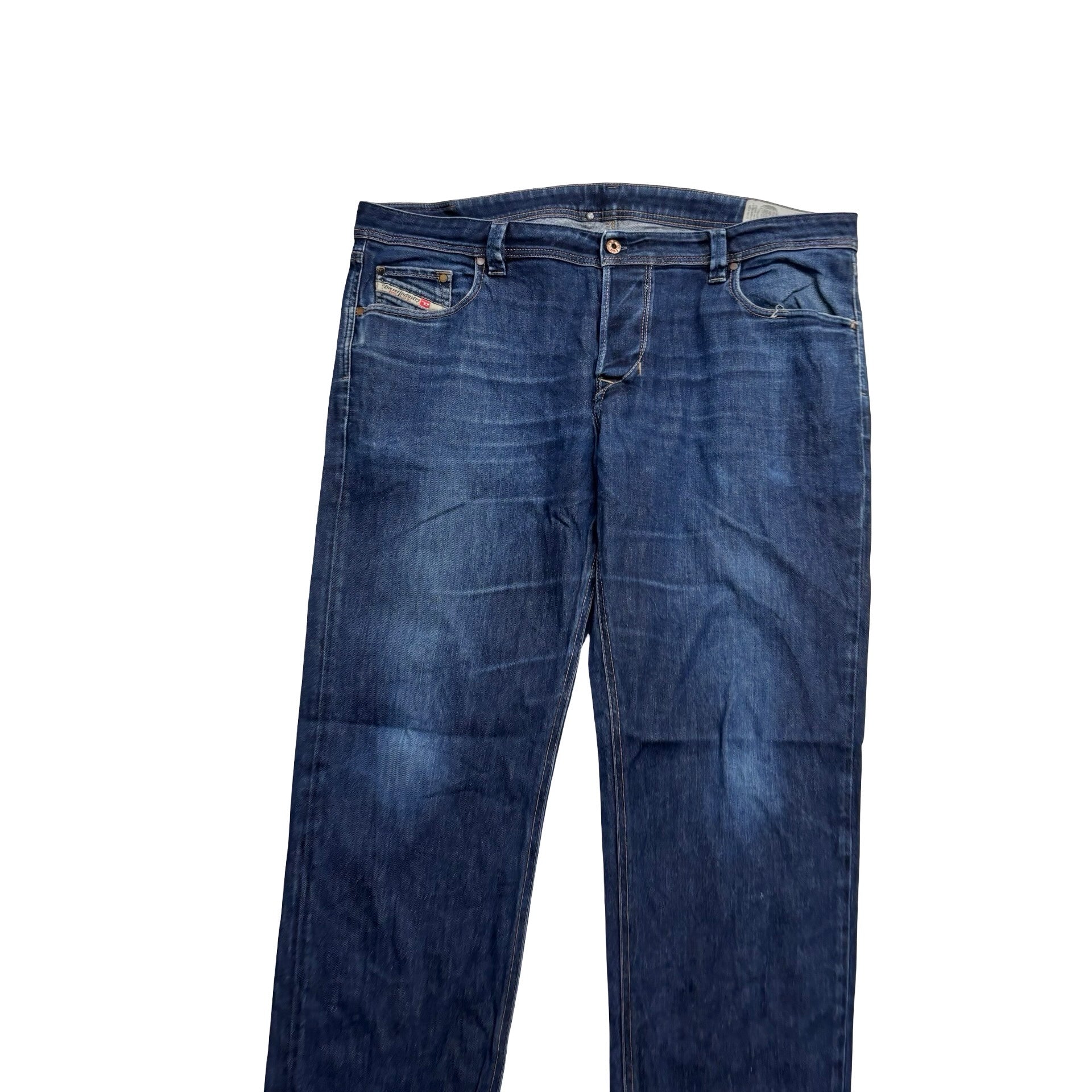 Diesel Larkee Beex Jeans W40 L34 Mens Dark Blue Regular Tapered Fit Stretch