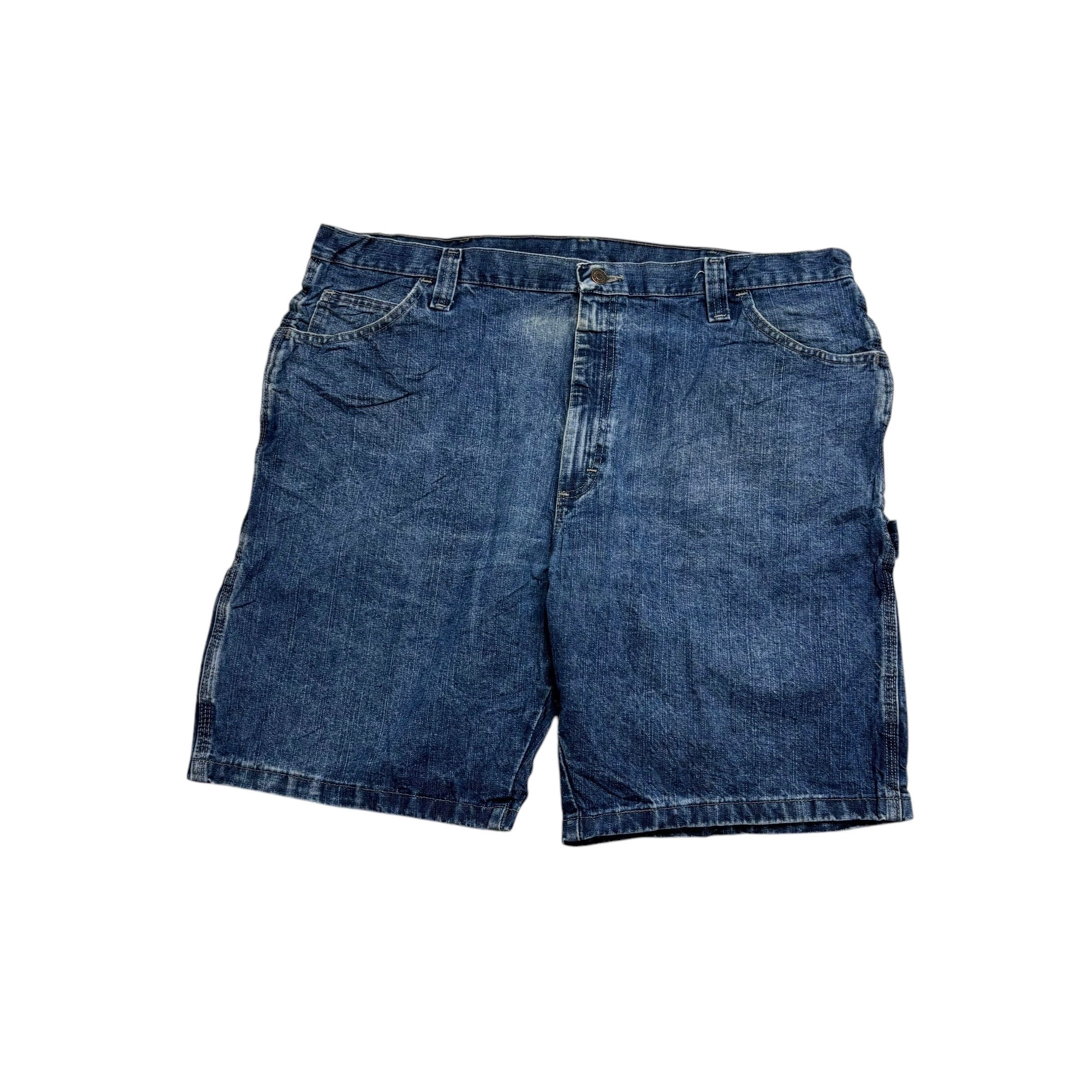 Wrangler Baggy Jorts W40 Mens Mid Blue Denim Shorts Relaxed Fit Carpenter