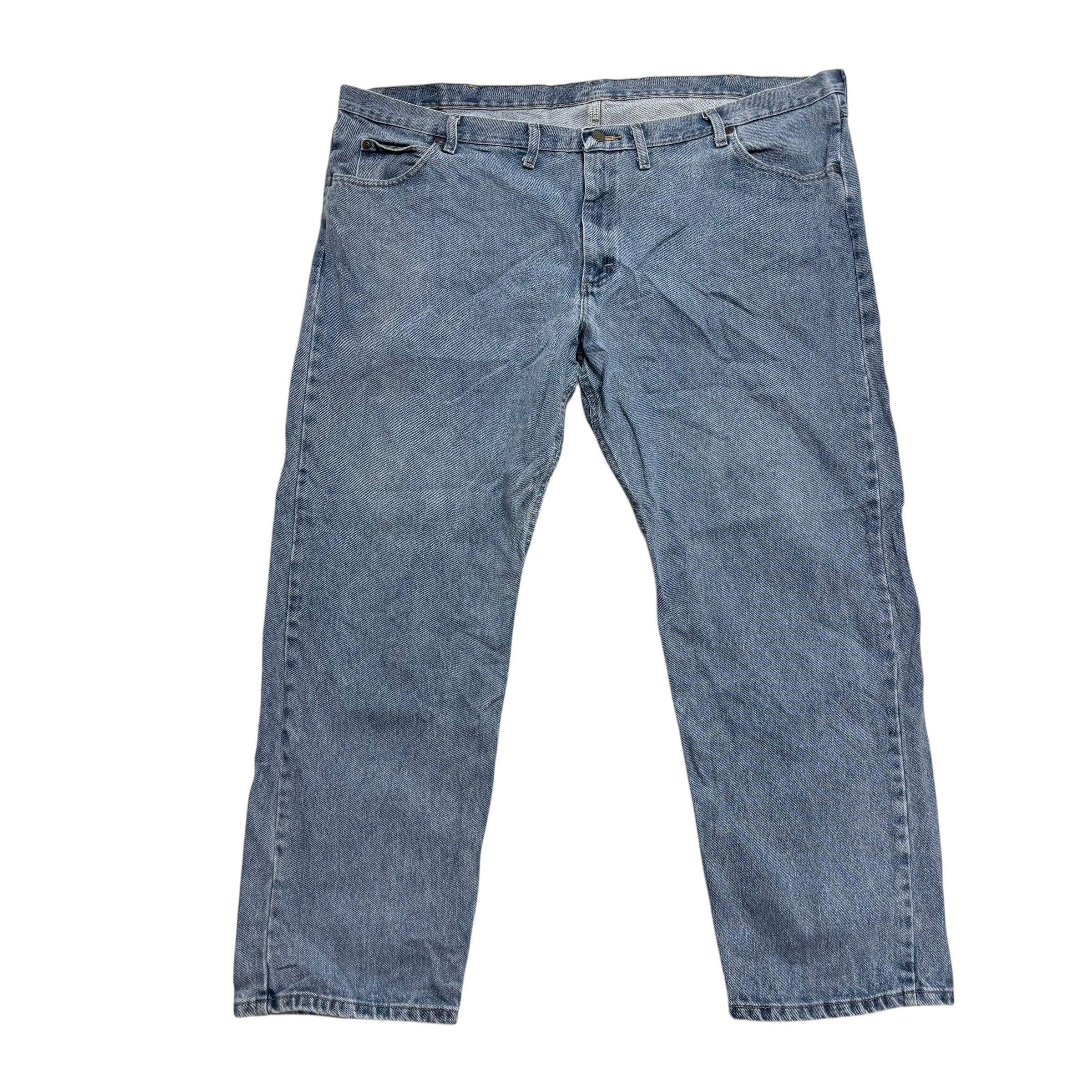 Wrangler Jeans W48 L30 Mens Light Blue Regular Straight Fit Denim