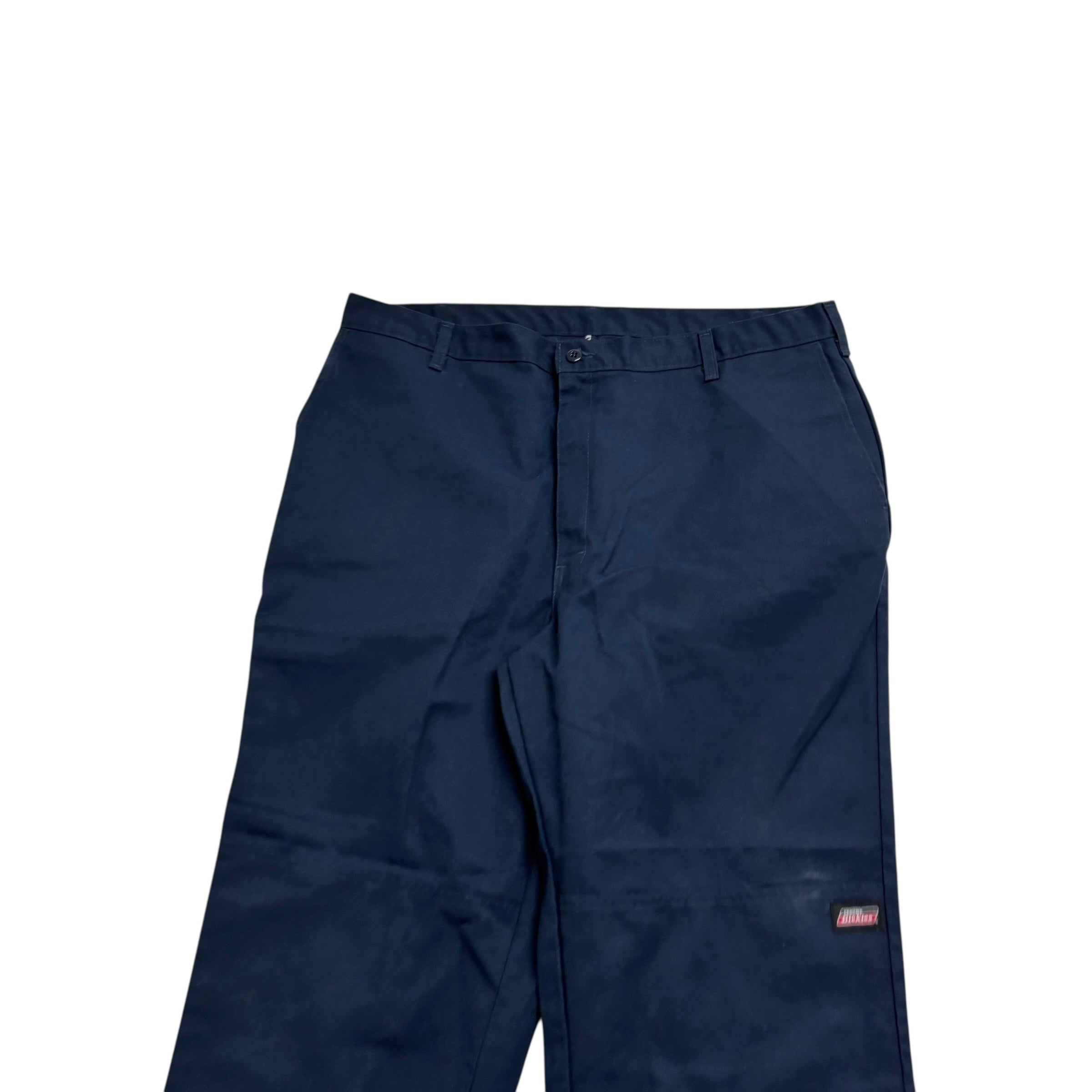 Dickies Double Knee Trousers W38 L29 Mens Navy Blue Relaxed Baggy Fit