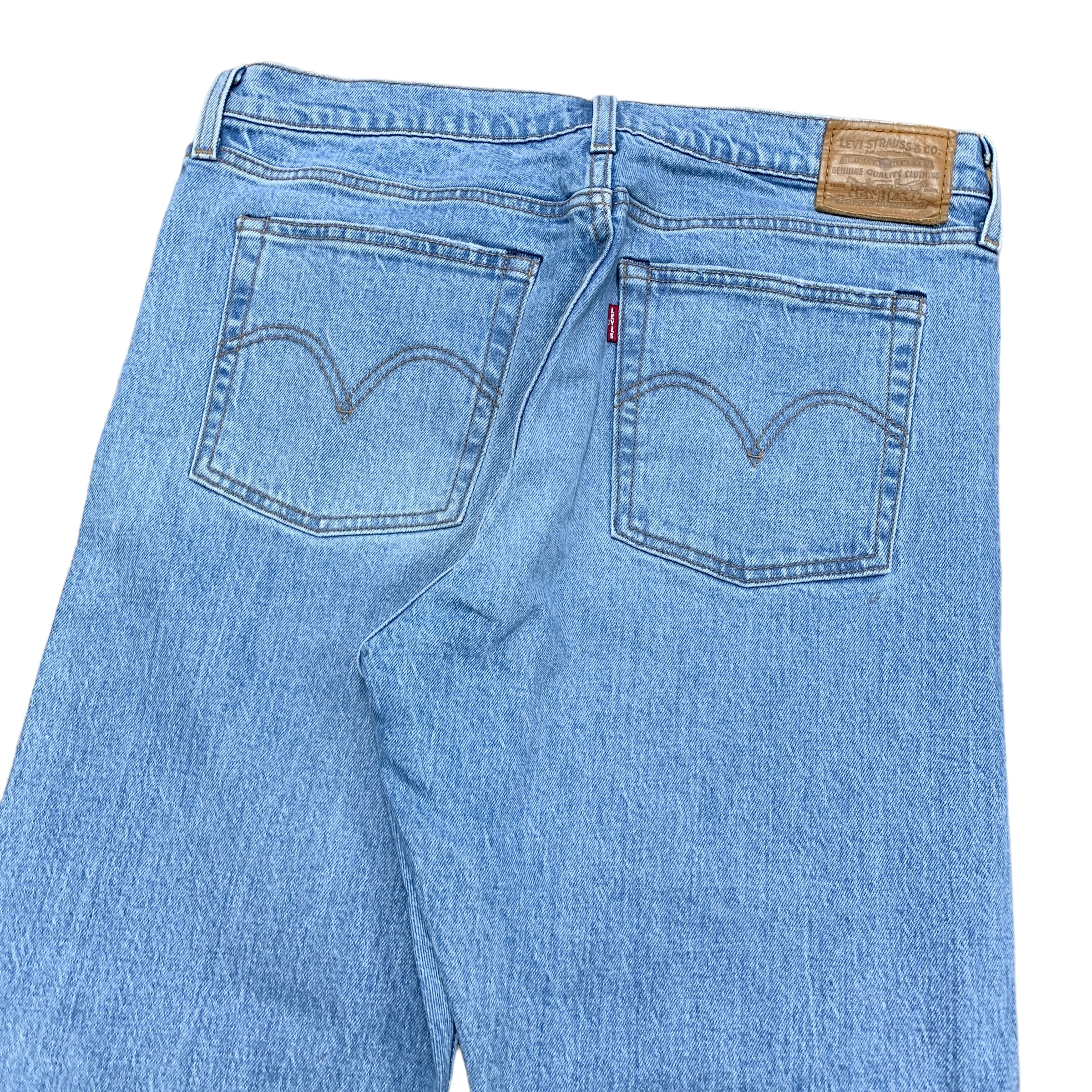 Levis Wedgie Jeans Womens W31 L28 Blue Premium Big E Denim