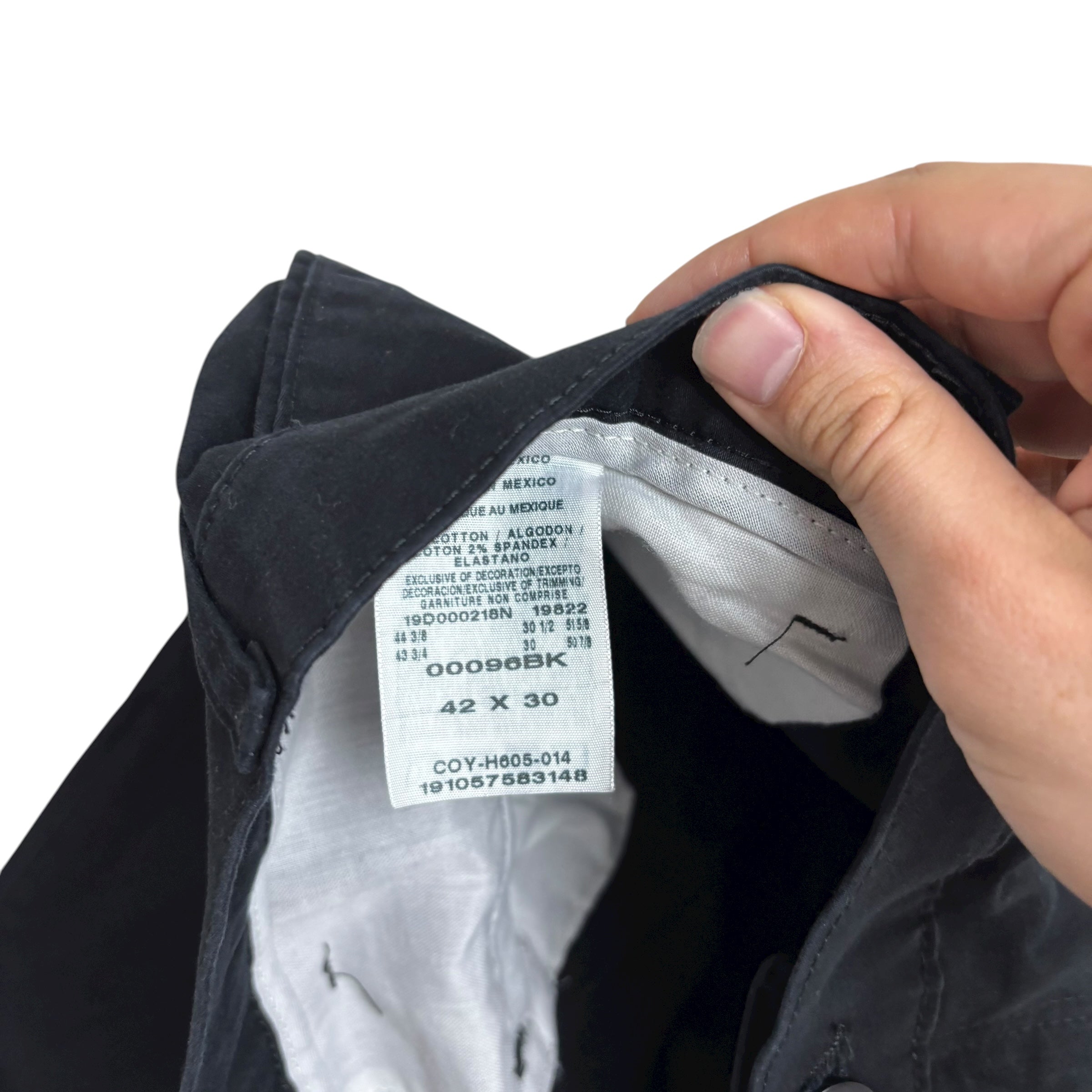 Wrangler Trousers W40 L30 Mens Black Relaxed Straight Fit Stretch (E)