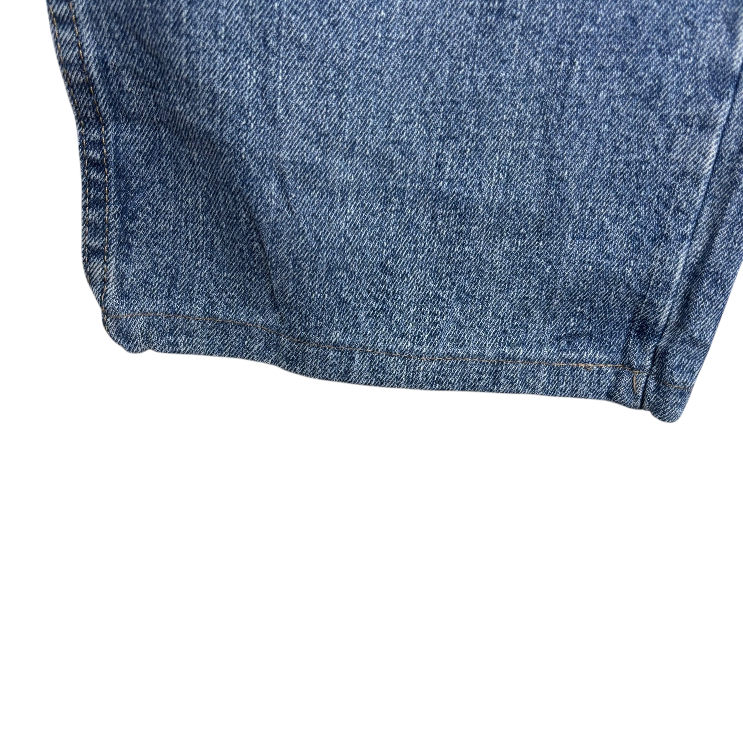 Wrangler Jeans W38 L27 Mens Mid Blue Relaxed Straight Fit Denim (E)