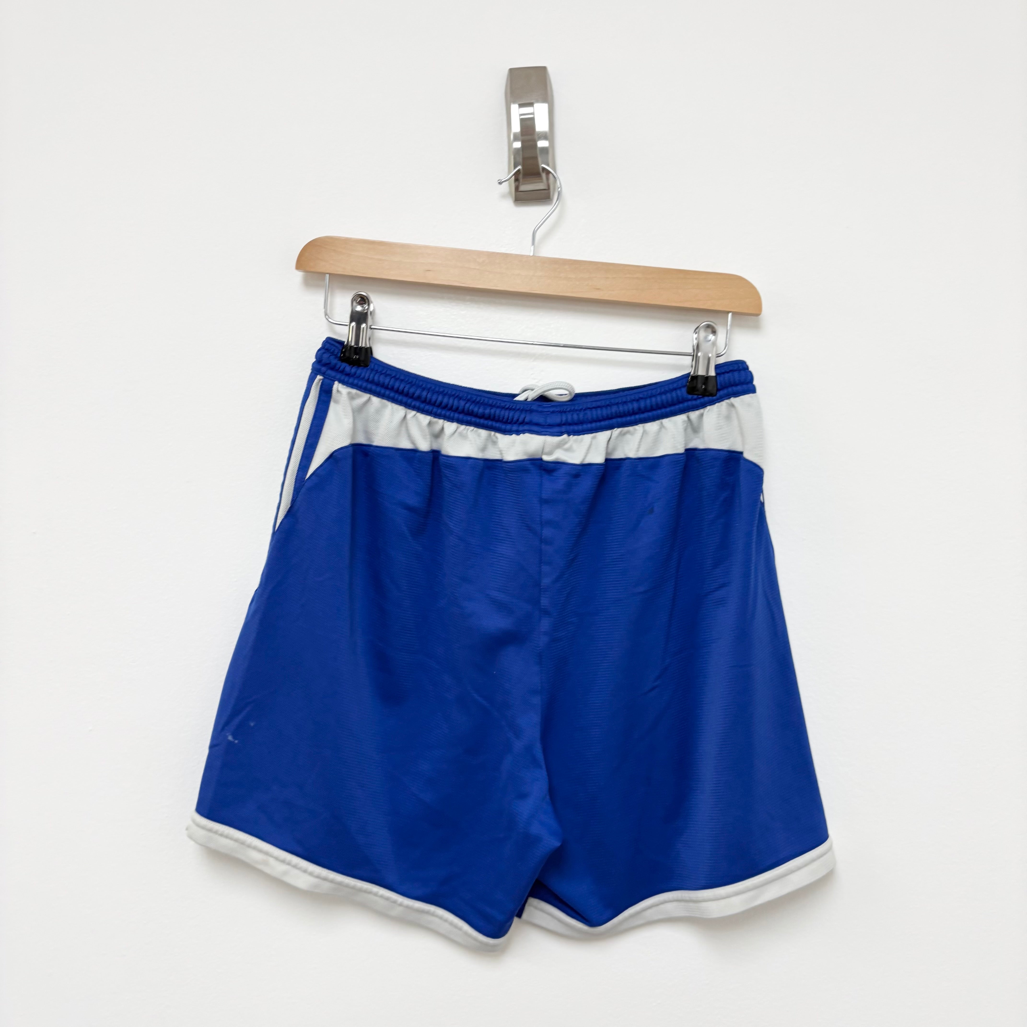 Adidas Shorts Mens Medium Blue Sports Running Gym Athletic (F)