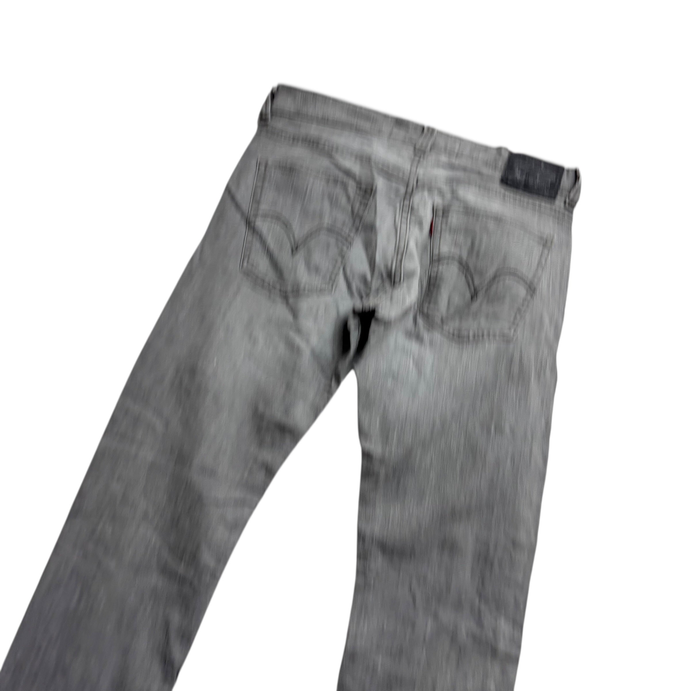 Levis 511 Jeans W31 L30 Mens Grey Slim Fit Stretch Vintage Denim (E)