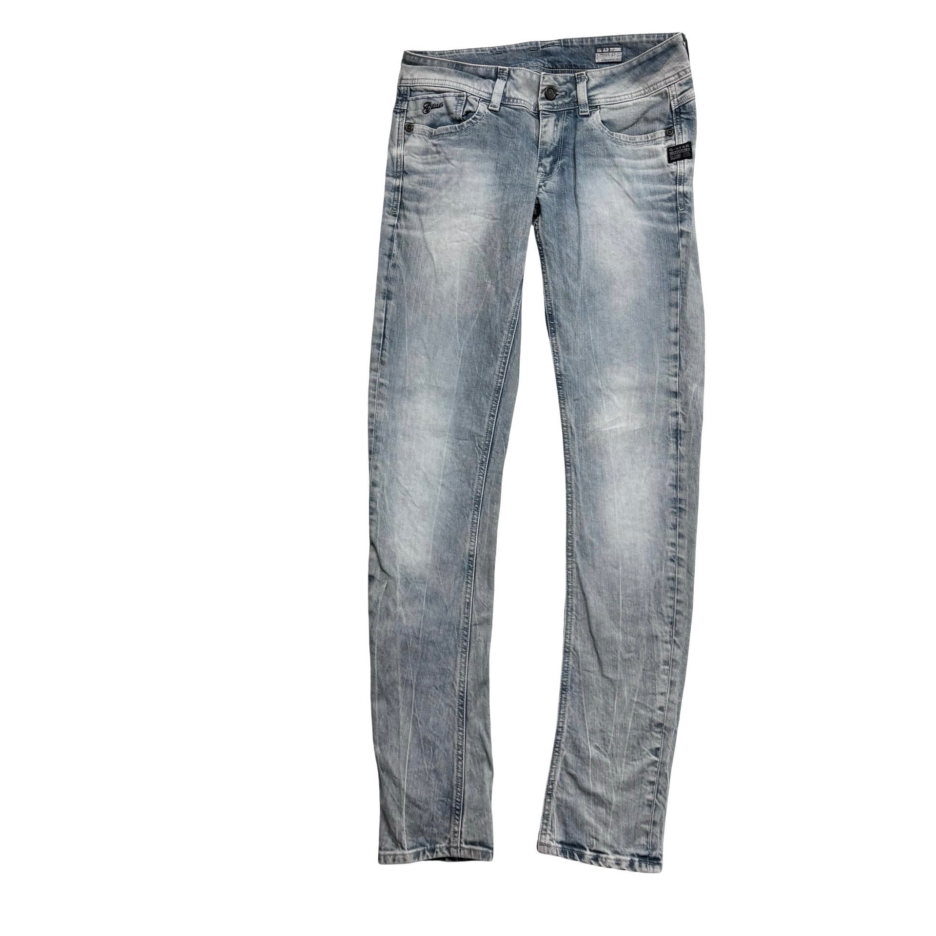 G Star Raw Lynn Skinny Jeans W30 L33 Womens Blue Stretch Denim