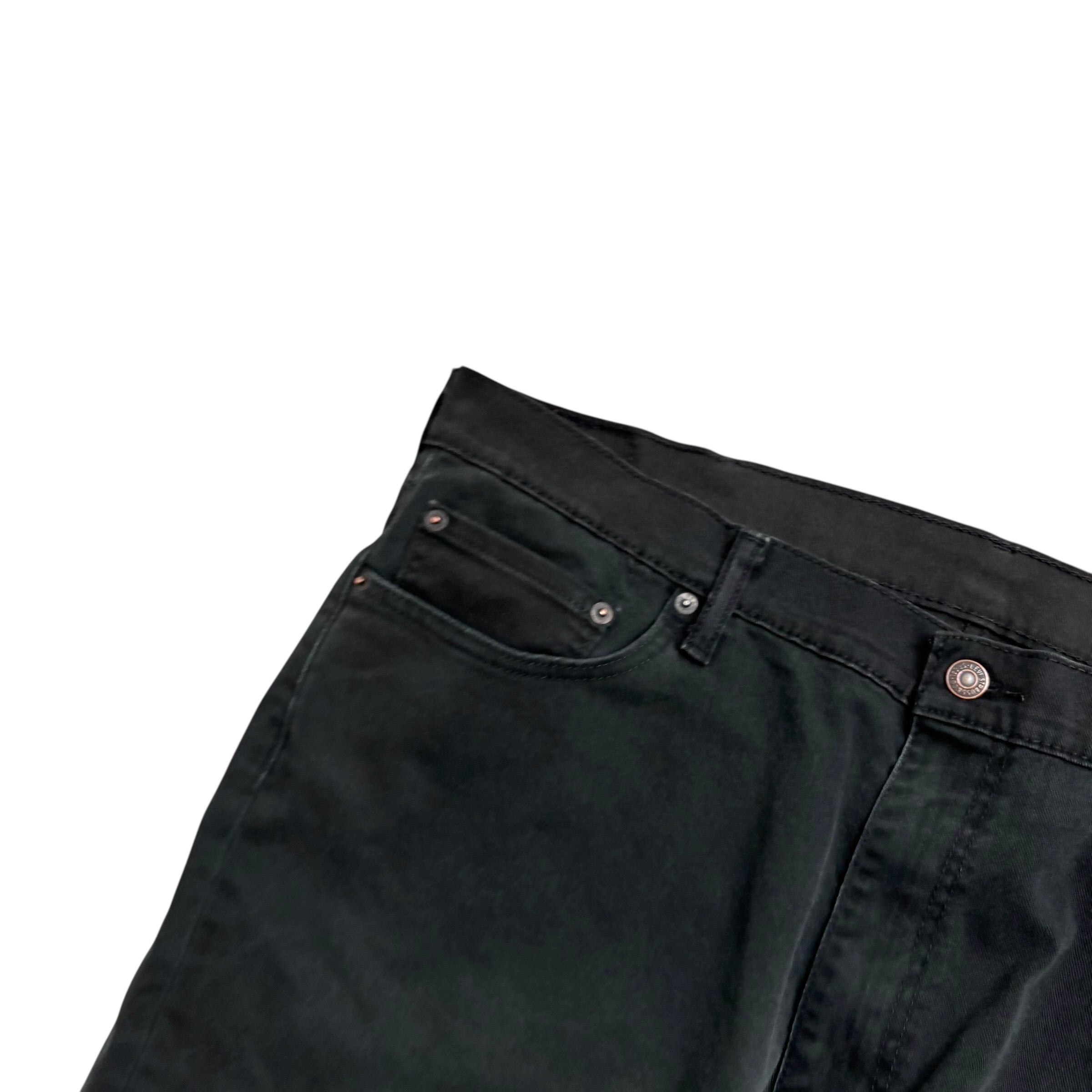 Levis 541 Jeans W40 L31 Mens Black Athletic Tapered Fit Stretch Denim (F)