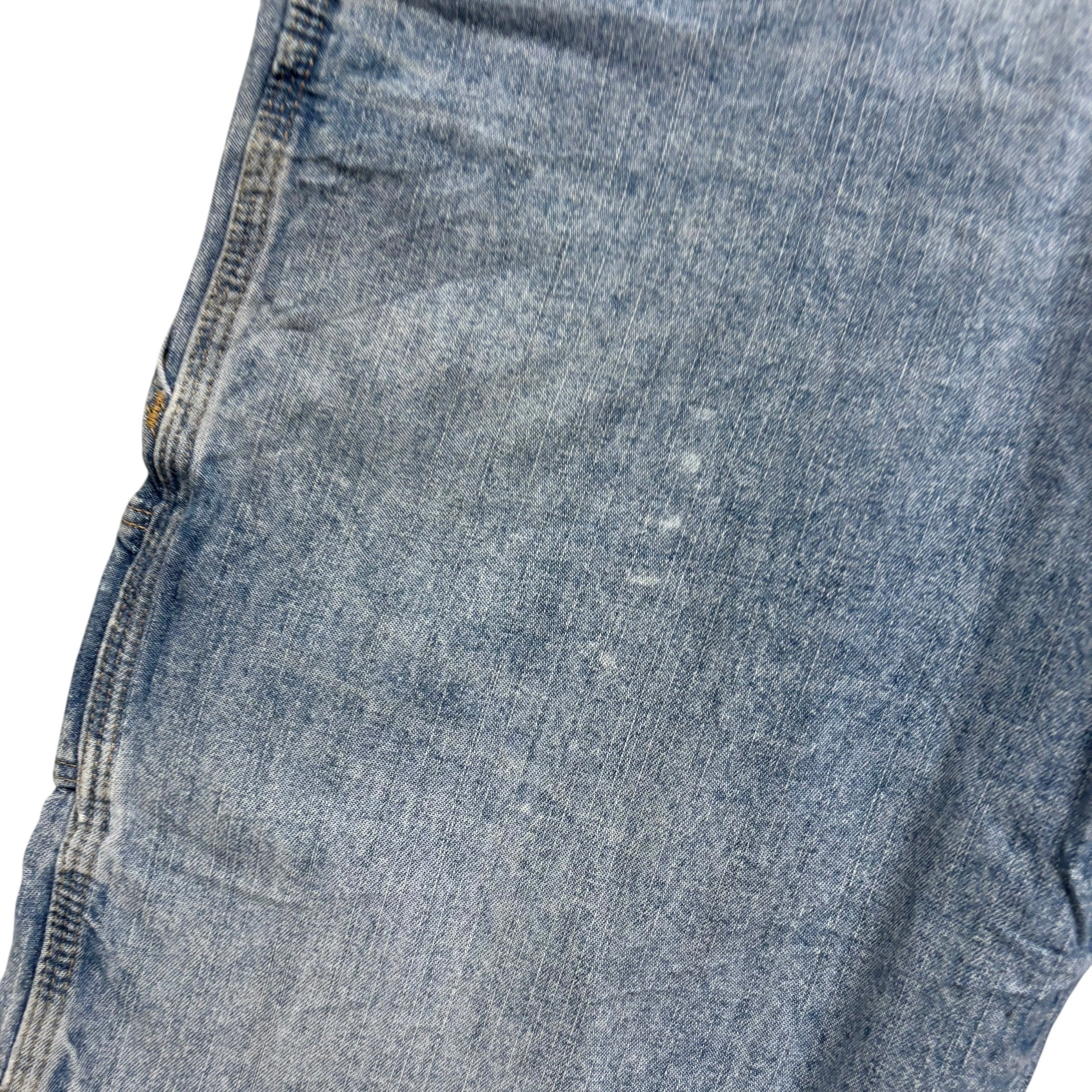 Wrangler Baggy Jorts W34 Mens Light Blue Denim Shorts Relaxed Fit Carpenter