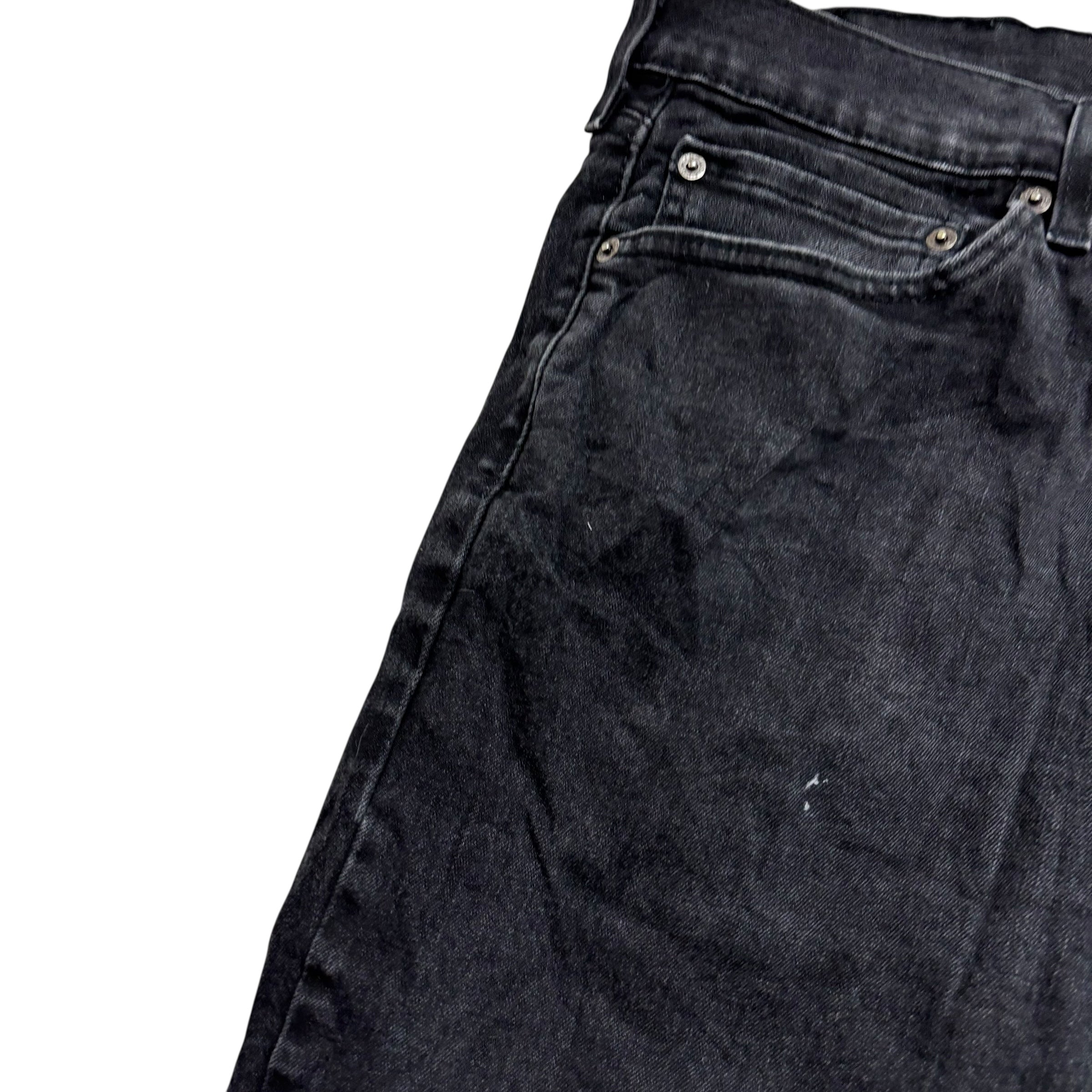 Levis 541 Jeans W38 L34 Mens Black Athletic Tapered Fit Stretch Denim