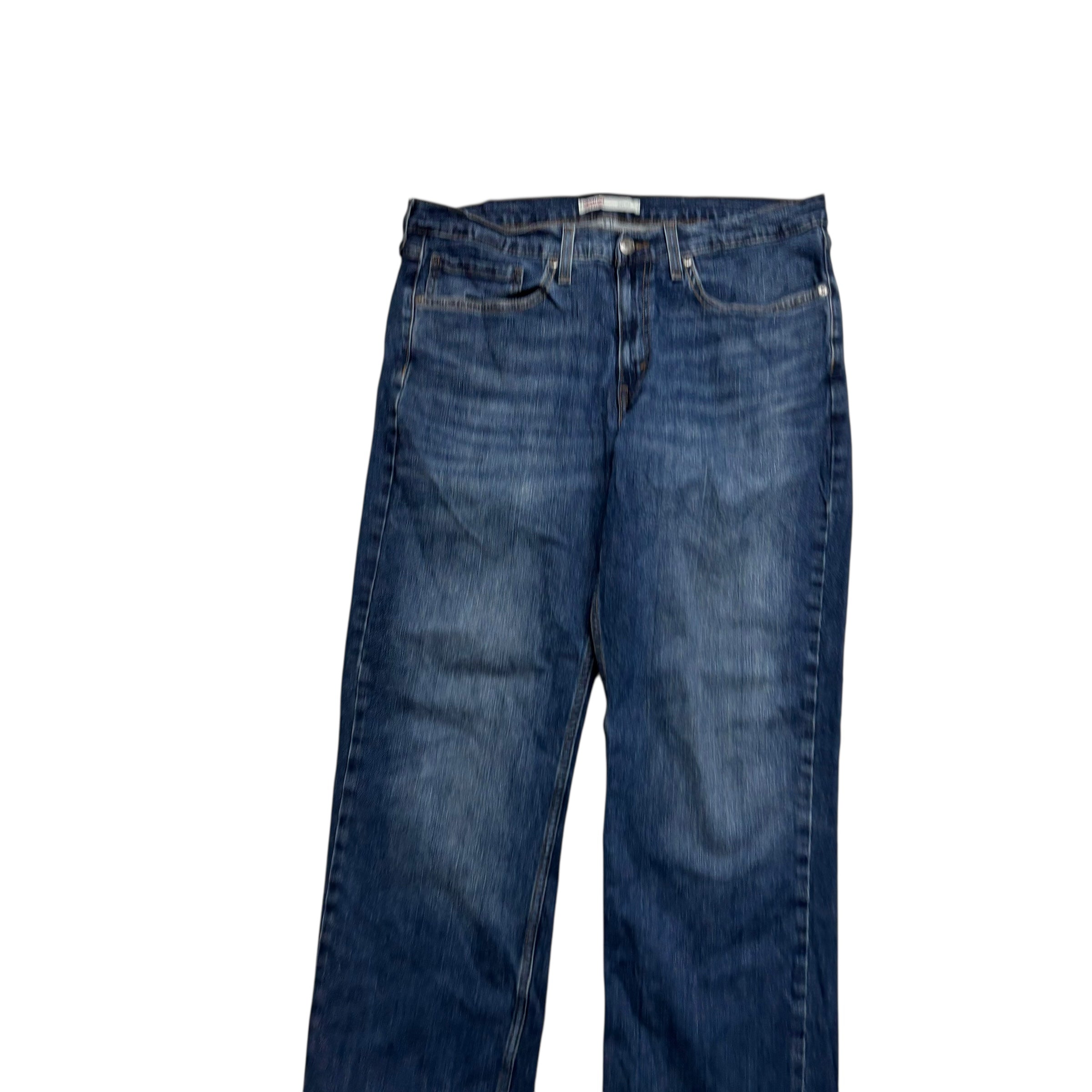 Levis Signature Jeans W34 L32 Mens Mid Blue Regular Straight Fit Stretch (E)