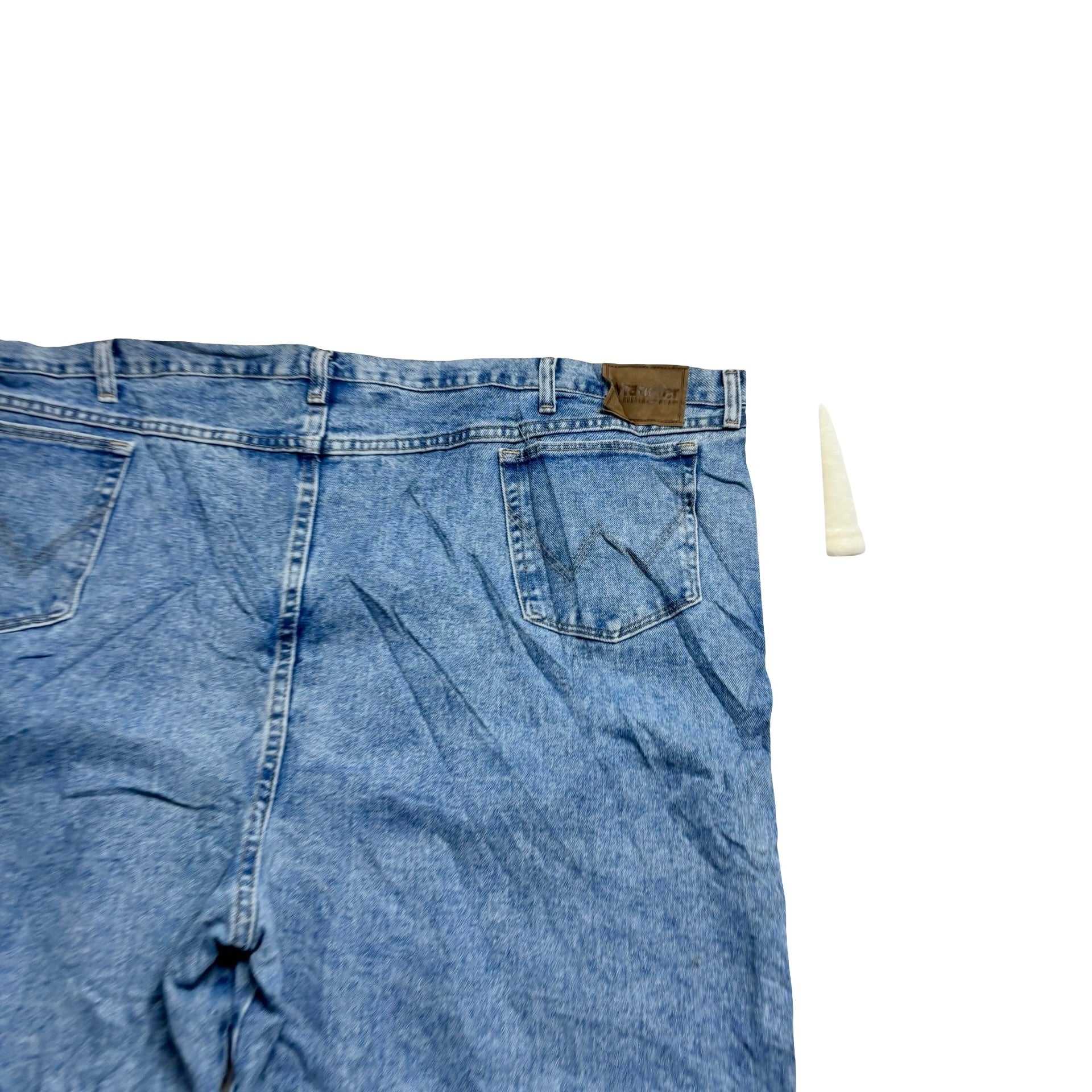 Wrangler Jeans W58 L30 Mens Light Blue Relaxed Straight Fit Vintage Denim (E)