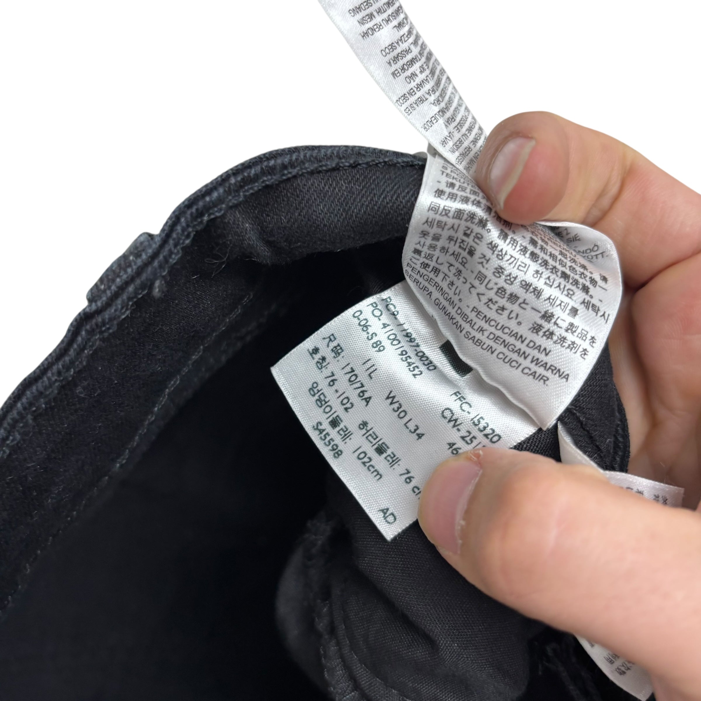 Levis Legging Jeans W30 L34 Womens Skinny Fit Black Stretch Denim (E)