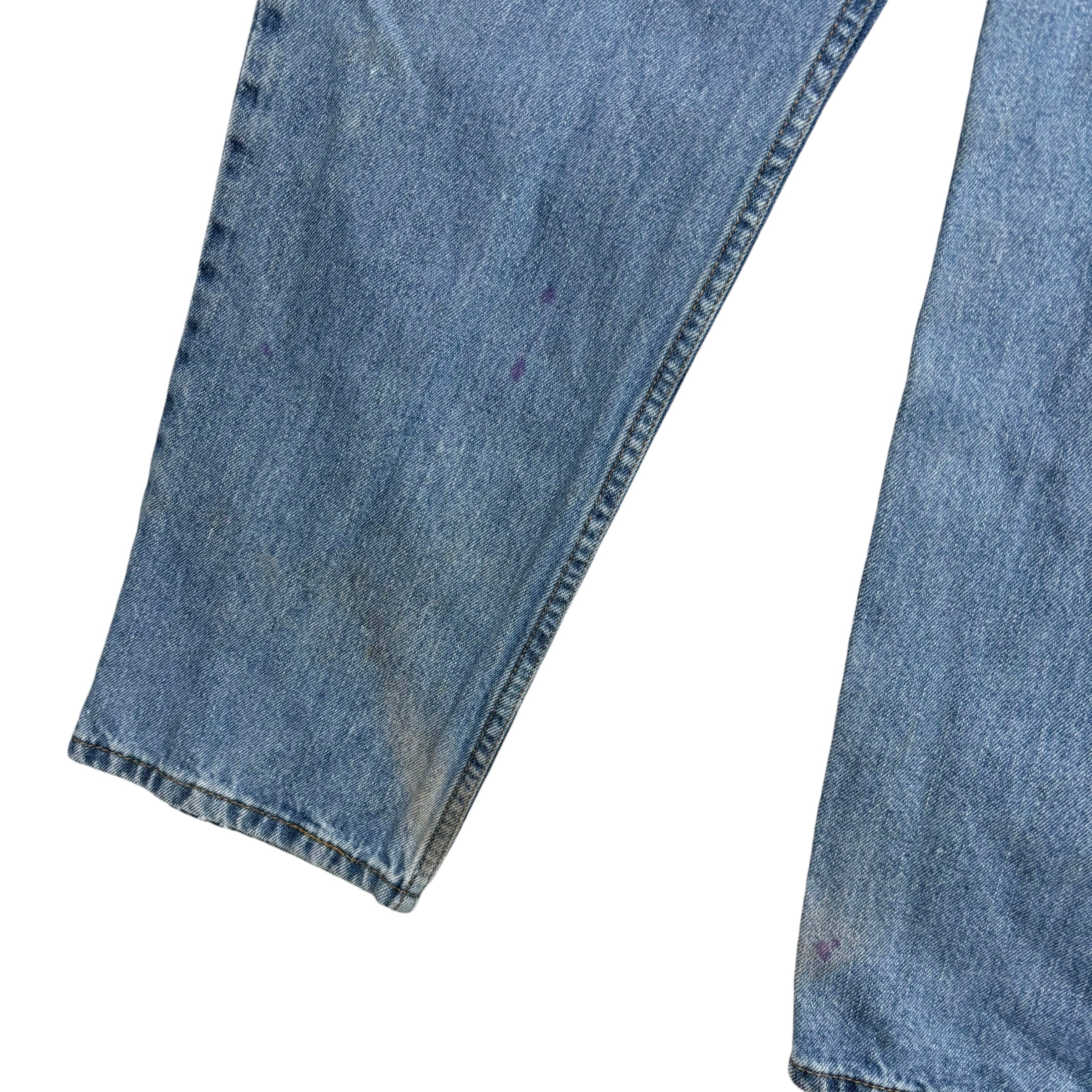 Levis 550 Jeans W35 L30 Mens Mid Blue Baggy Relaxed Straight Fit Vintage Denim