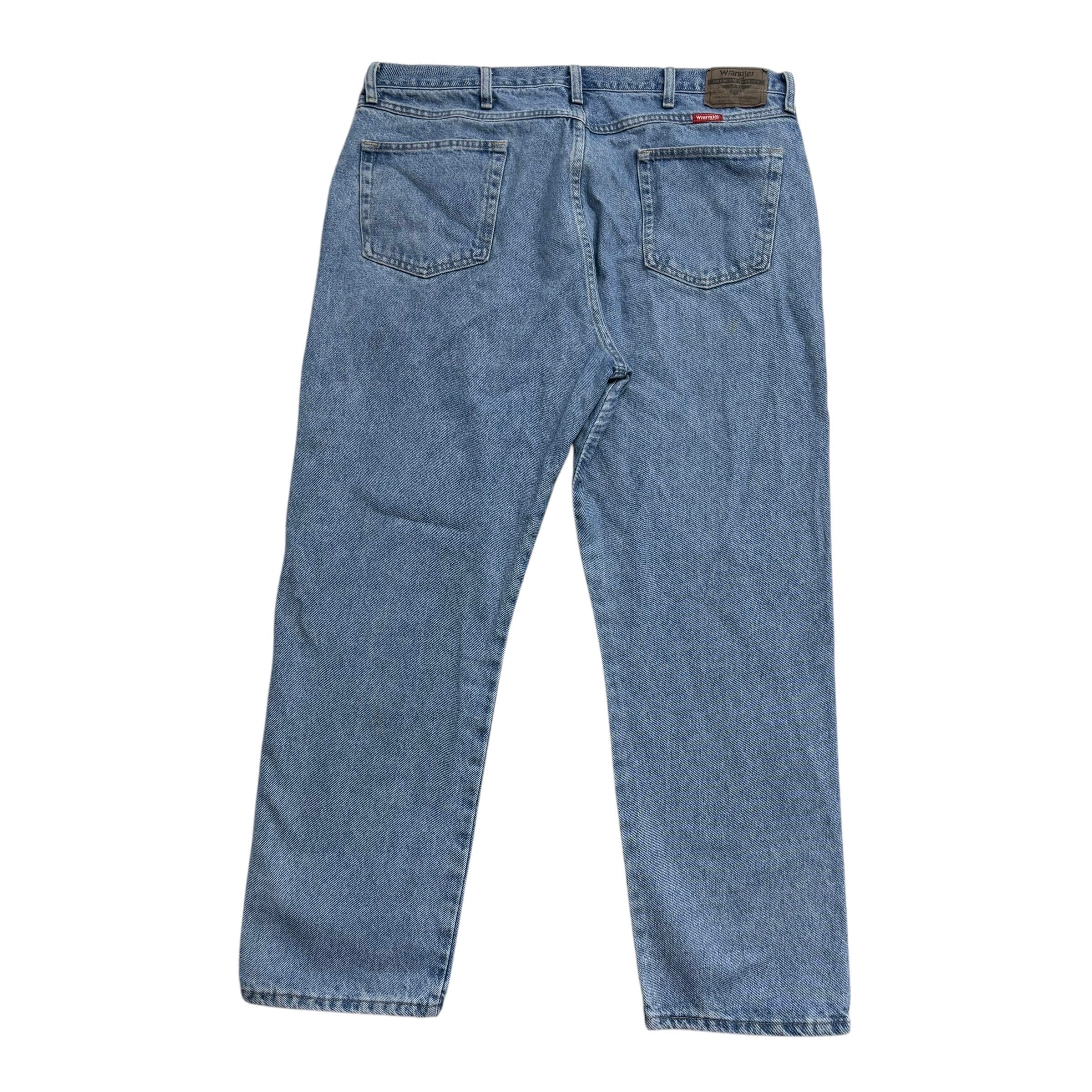 Wrangler Jeans W40 L30 Mens Light Blue Regular Straight Fit Denim