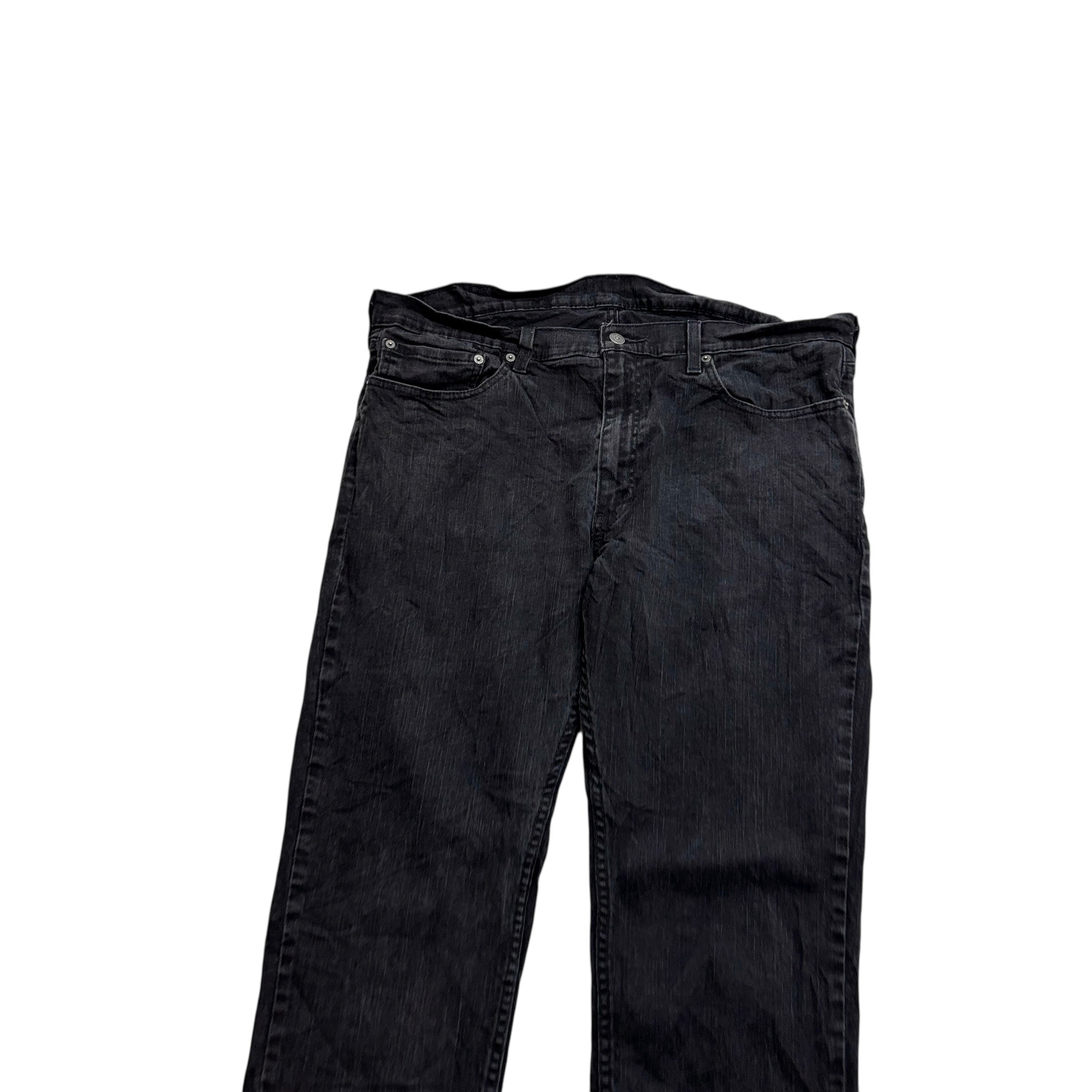Levis 559 Jeans W38 L30 Mens Black Regular Straight Fit Stretch Denim