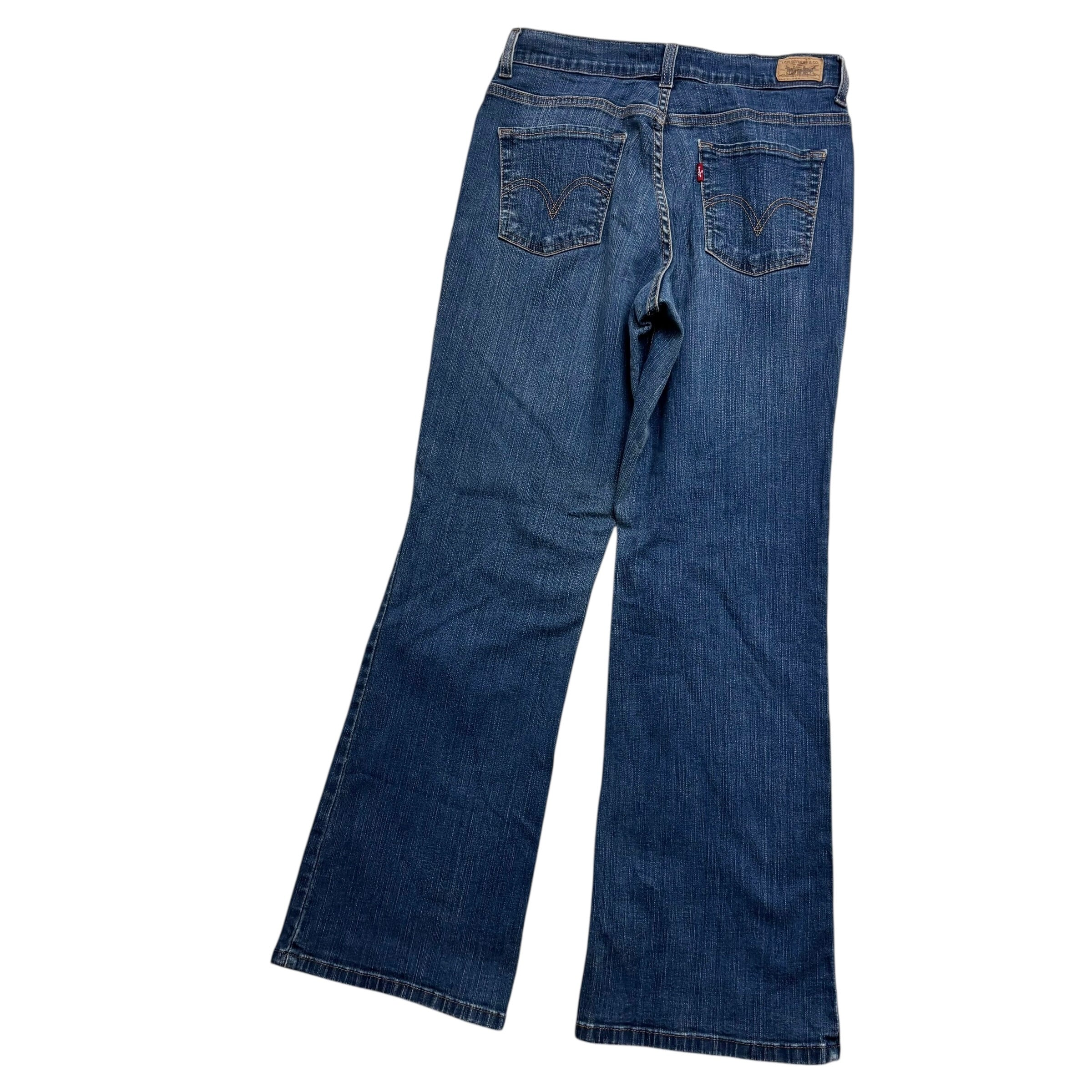 Levis 512 Jeans W28 L28 Womens Dark Blue Slimming Bootcut Stretch Vintage (E)