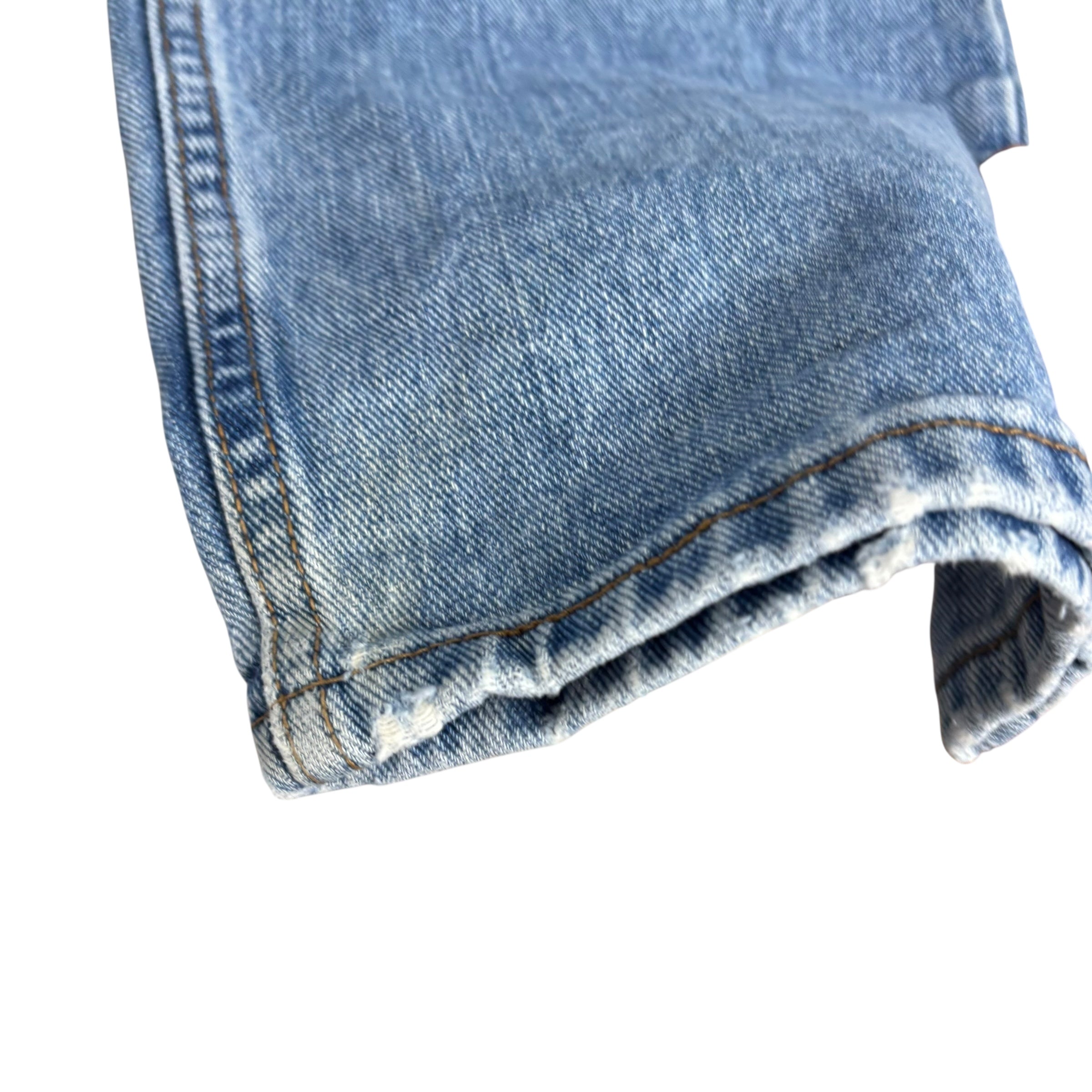 Lee Jeans W40 L32 Mens Regular Straight Fit Mid Blue Denim