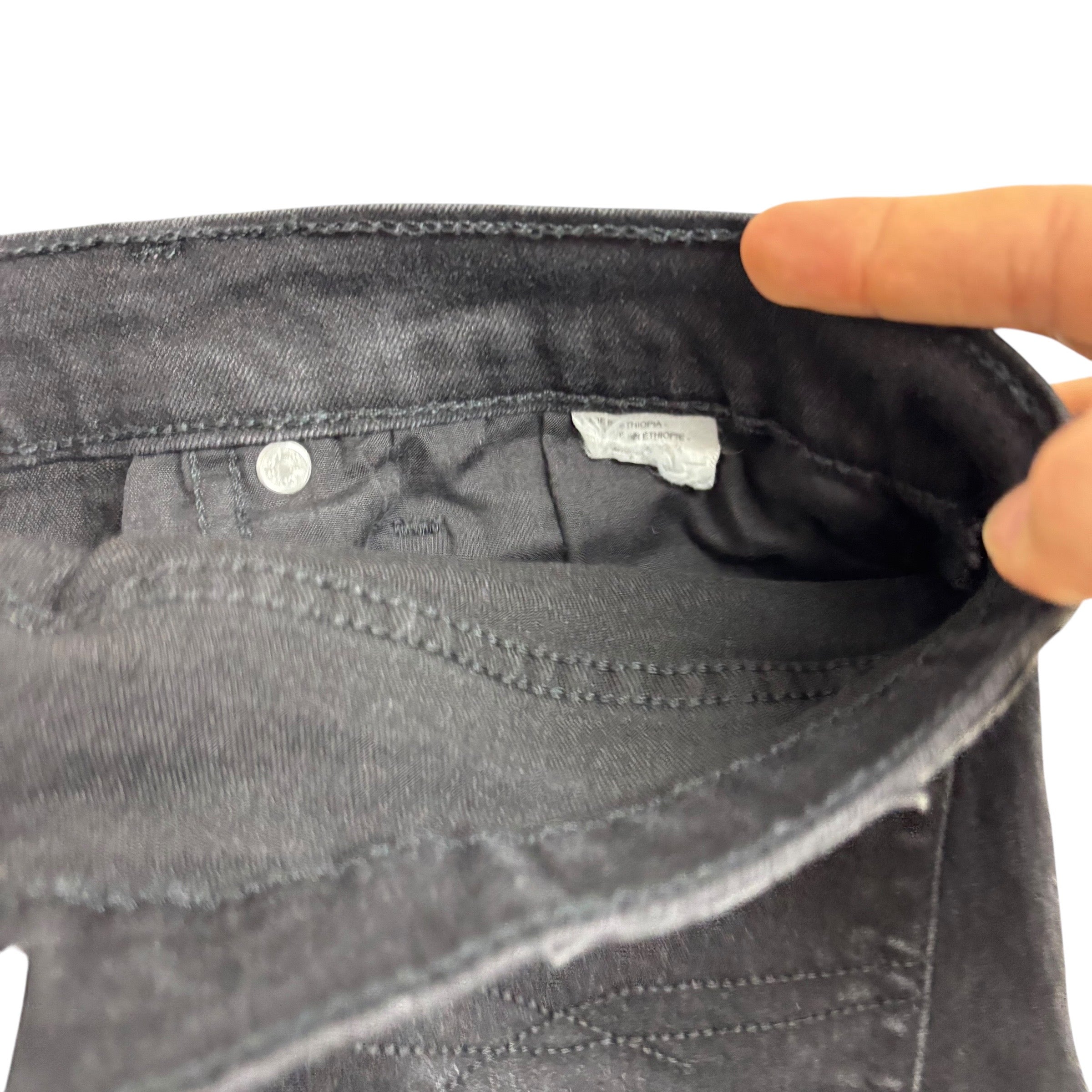 Levis Signature Jeans W32 L30 Mens Black Slim Fit Stretch Denim (E)