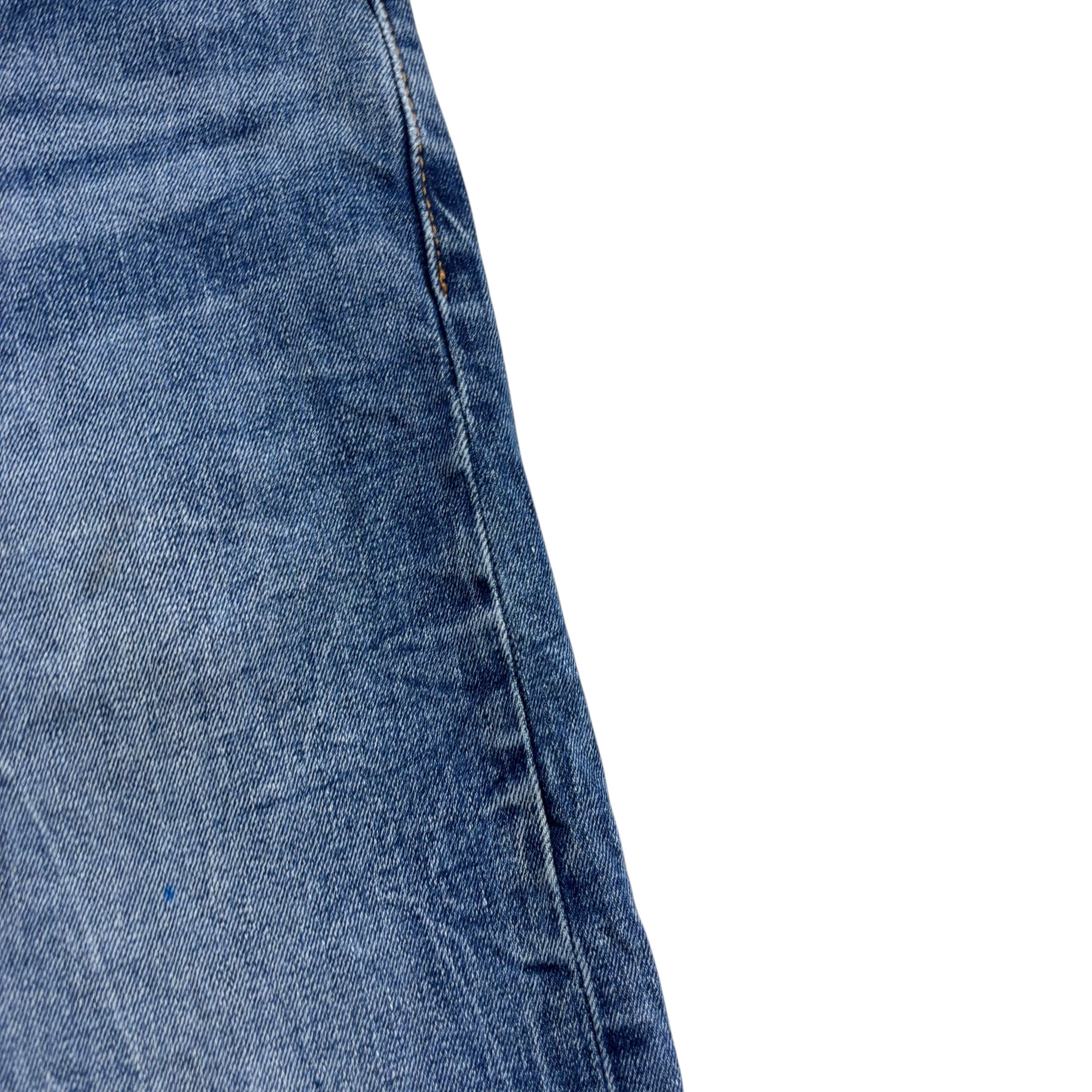 Levis 502 Jeans W40 L30 Mens Mid Blue Regular Tapered Fit Stretch Denim