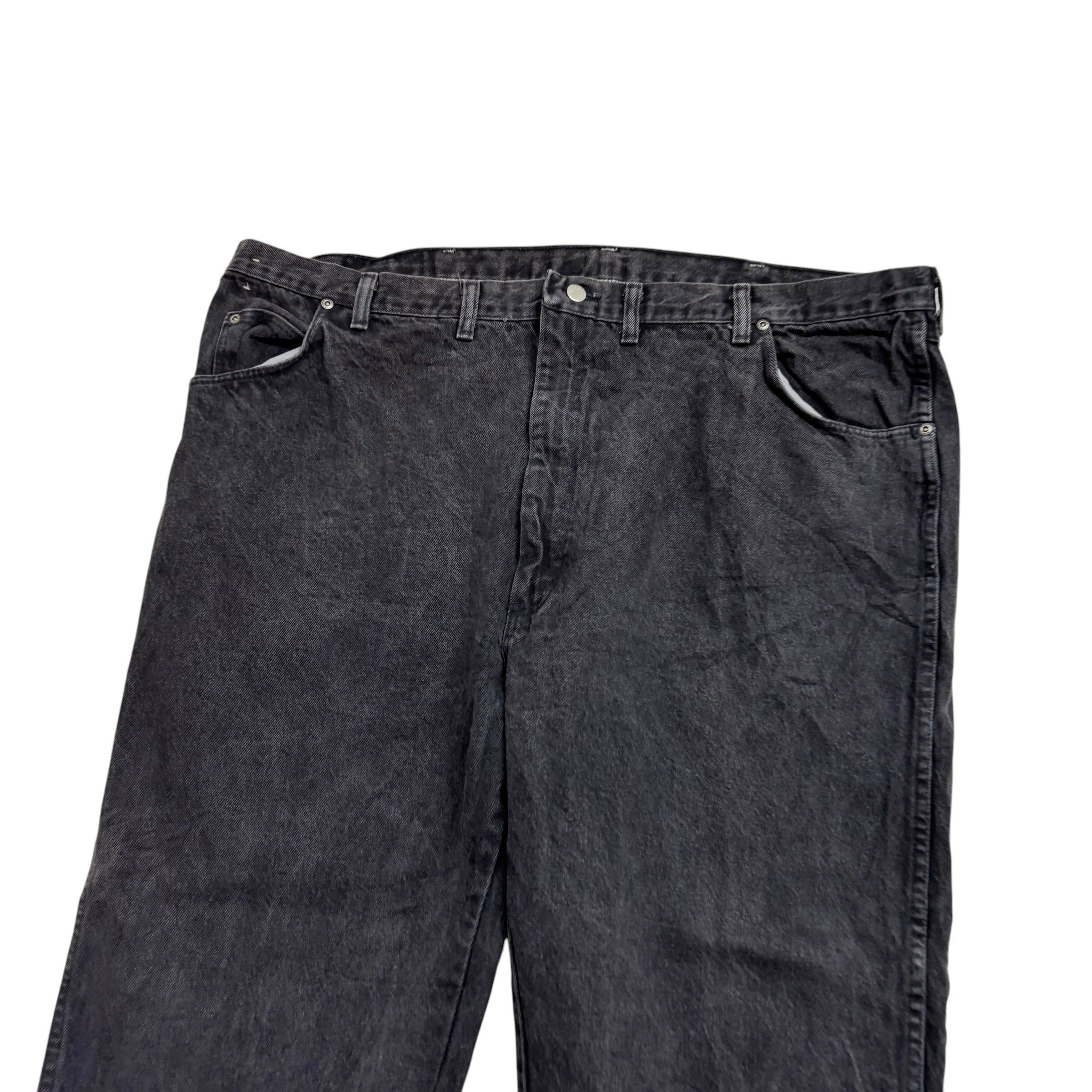 Wrangler Jeans W46 L27 Mens Black Regular Straight Fit Made In USA Vintage (E)