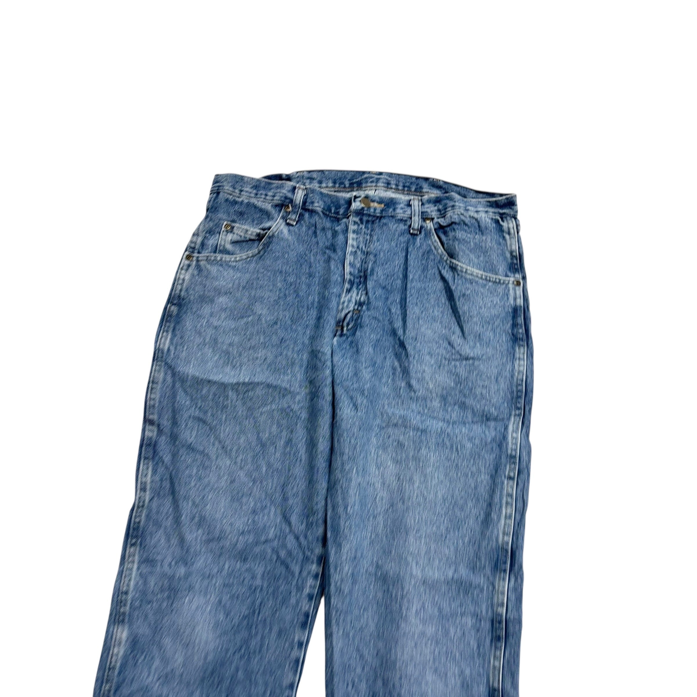 Wrangler Jeans W38 L33 Mens Light Blue Regular Straight Fit Denim