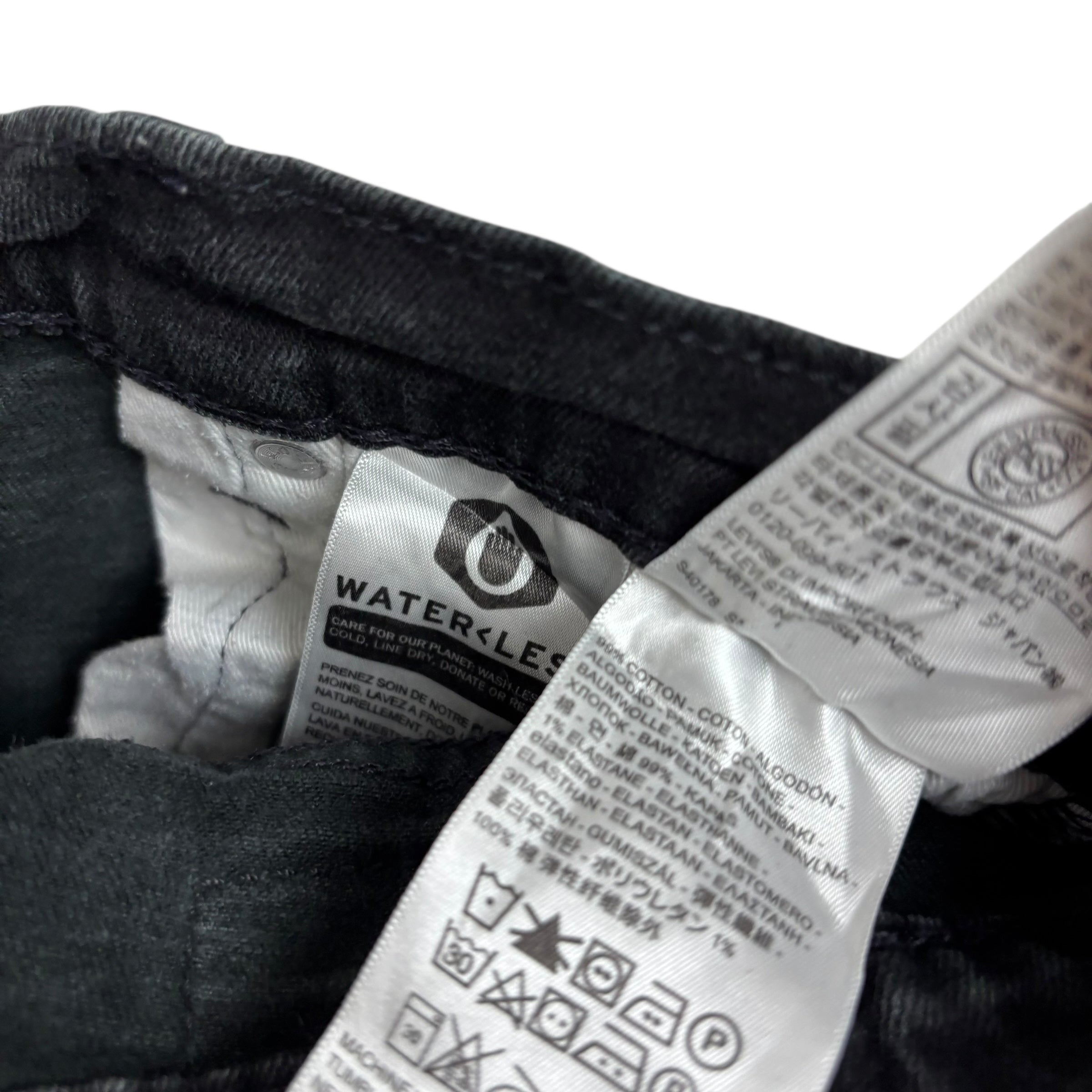 Levis 511 Jeans W31 L29 Mens Black Slim Fit Stretch Premium Denim