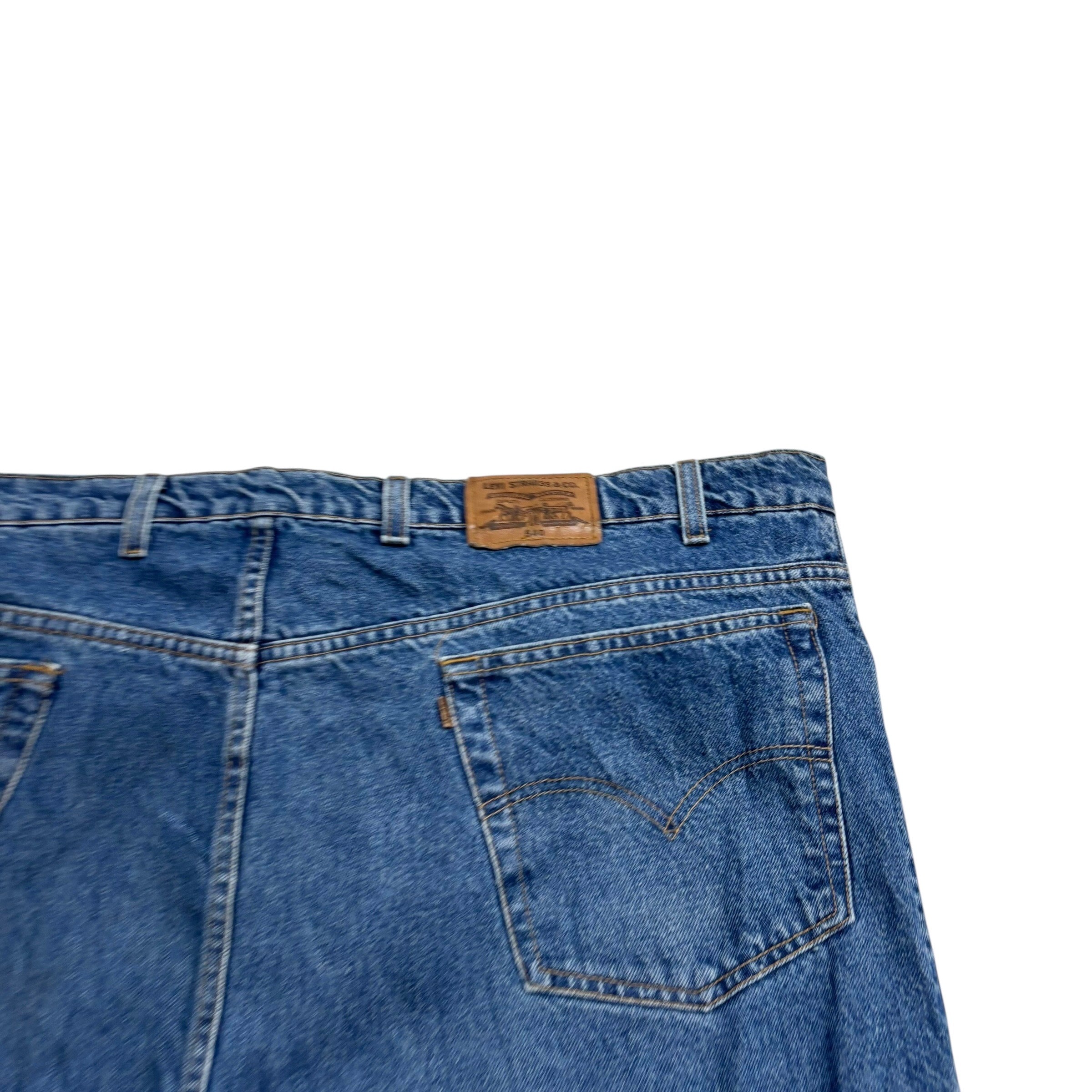 Levis 540 Jeans W48 L30 Mens Mid Blue Relaxed Straight Fit Vintage Denim
