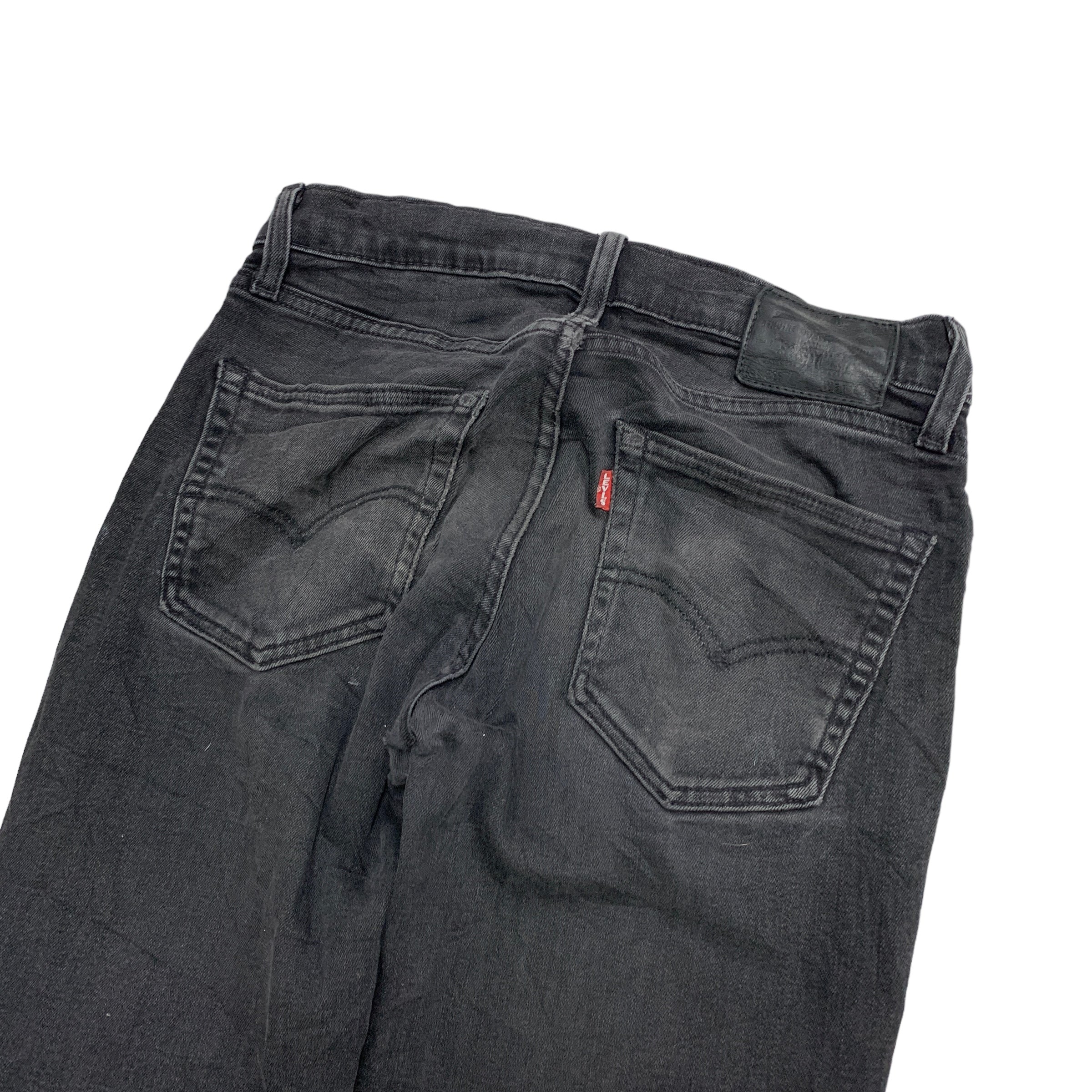 Levis 511 Jeans W30 L30 Mens Black Slim Fit Stretch Denim Premium Big E