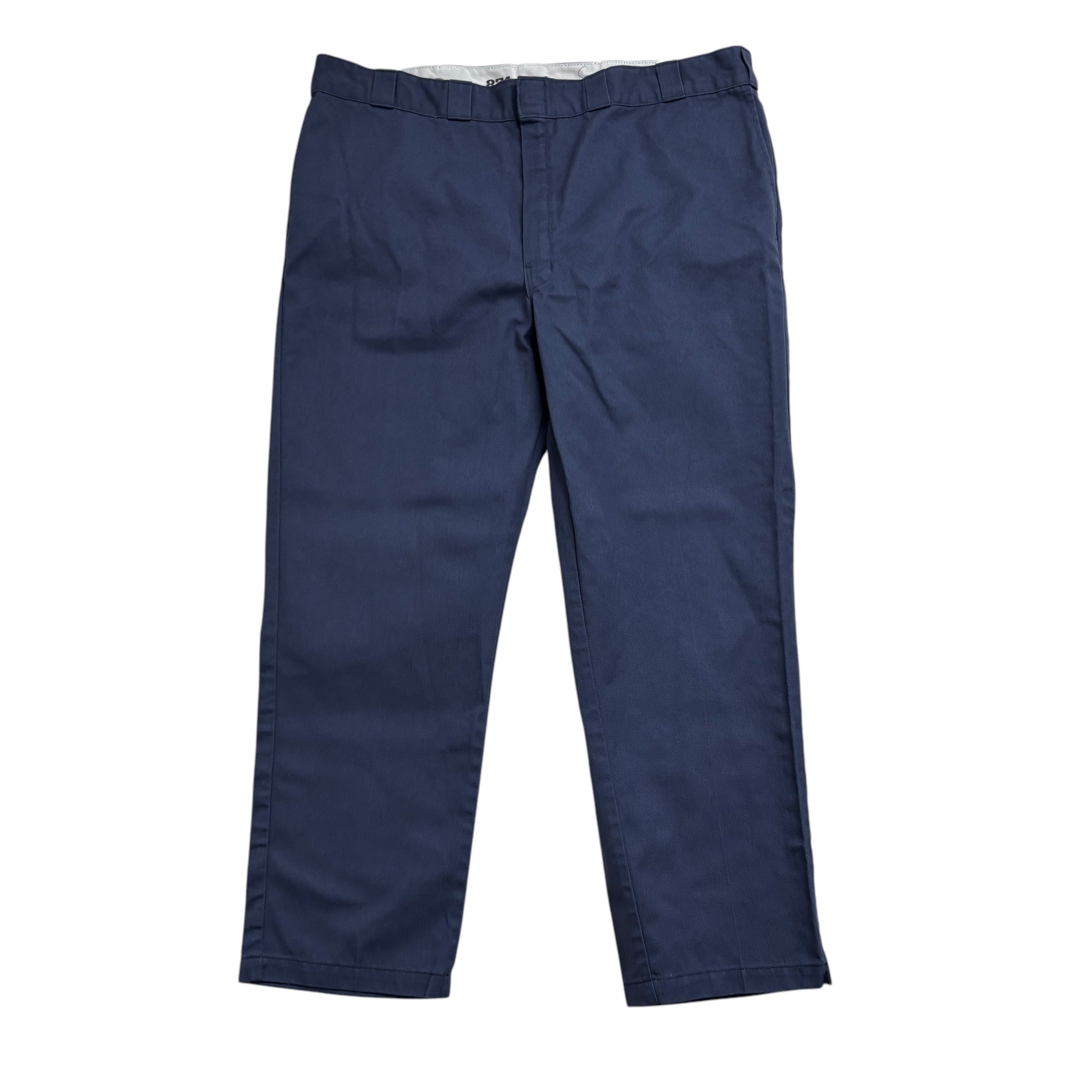 Dickies 874 Trousers W46 L32 Mens Blue Pants Original Straight Fit Workwear