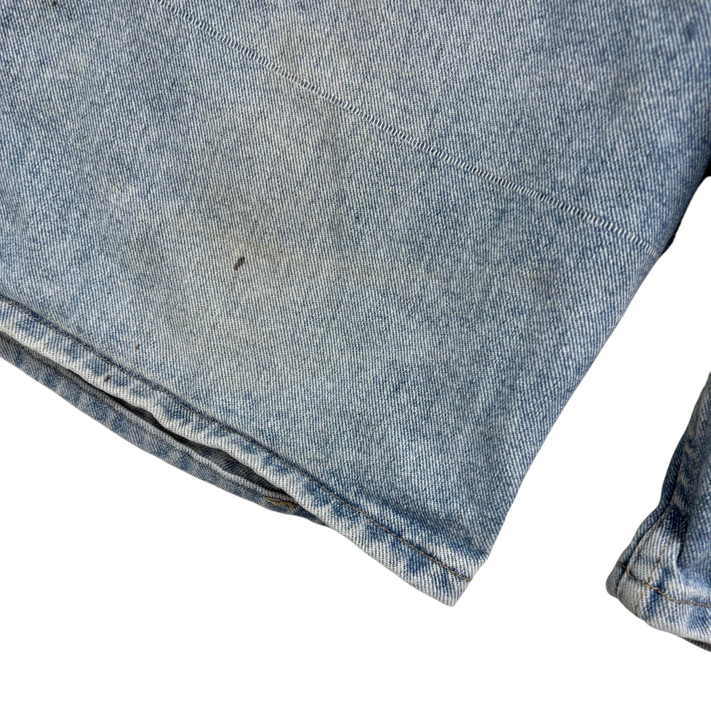 Wrangler Baggy Jorts W36 Mens Denim Shorts Light Blue Relaxed Fit (F)