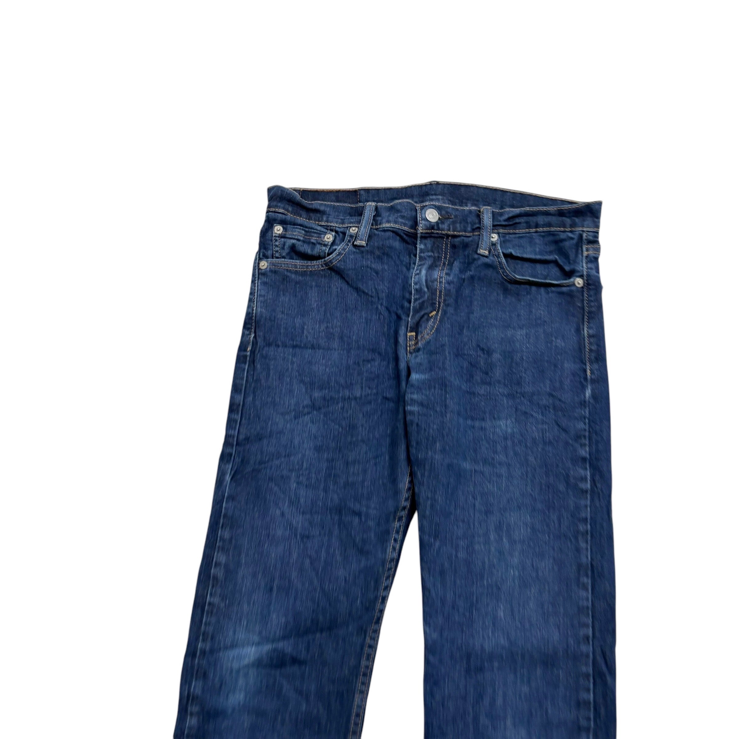 Levis 513 Jeans W30 L31 Mens Dark Blue Slim Straight Fit Stretch Denim (E)