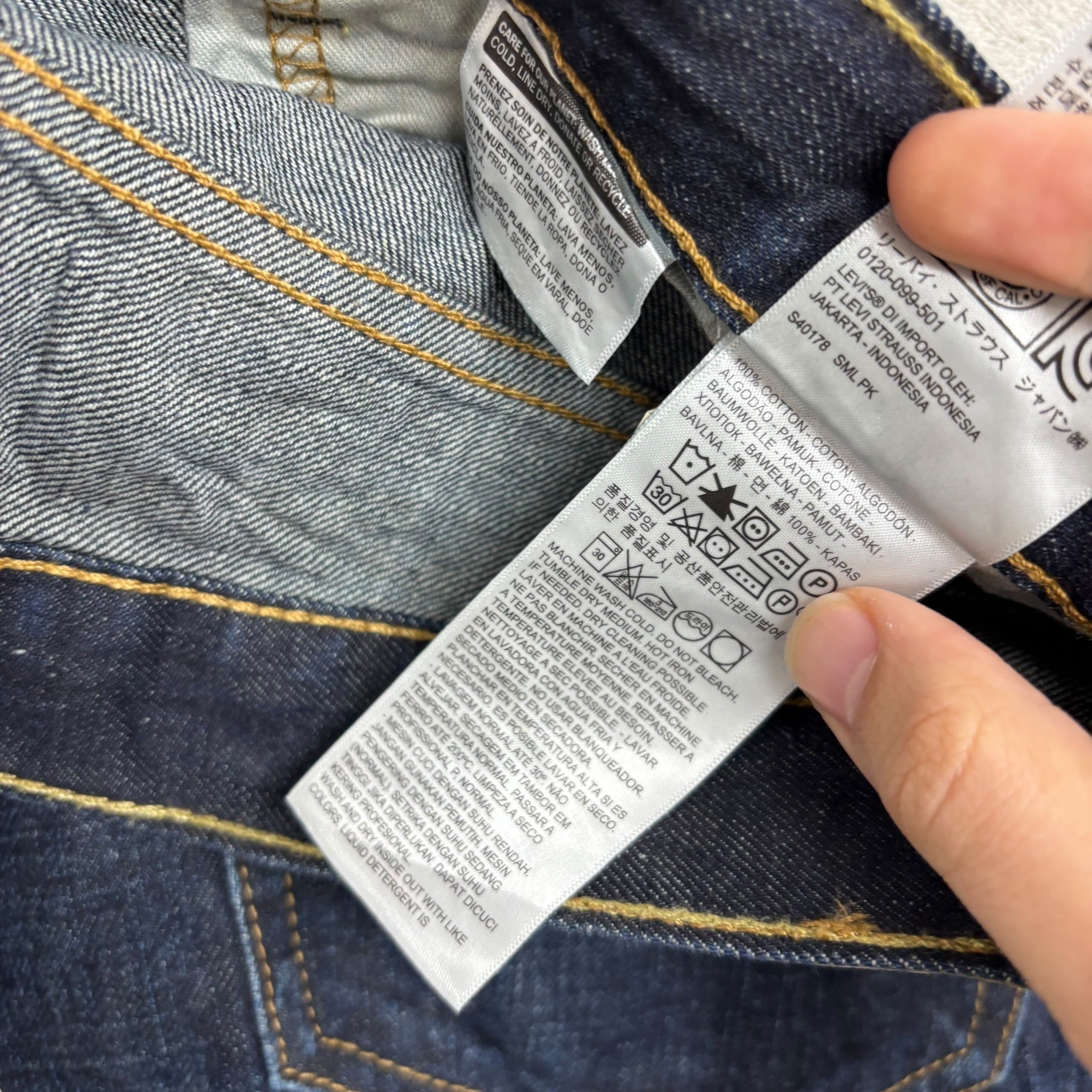 Levis 527 Jeans W36 L30 Mens Dark Blue Slim Bootcut Fit Denim (E)