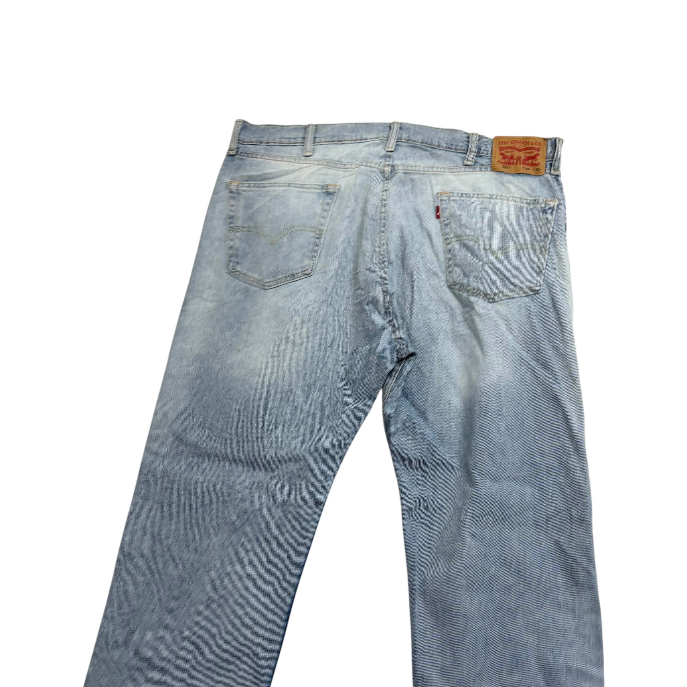 Levis 505 Jeans W40 L32 Mens Light Blue Regular Straight Fit Denim