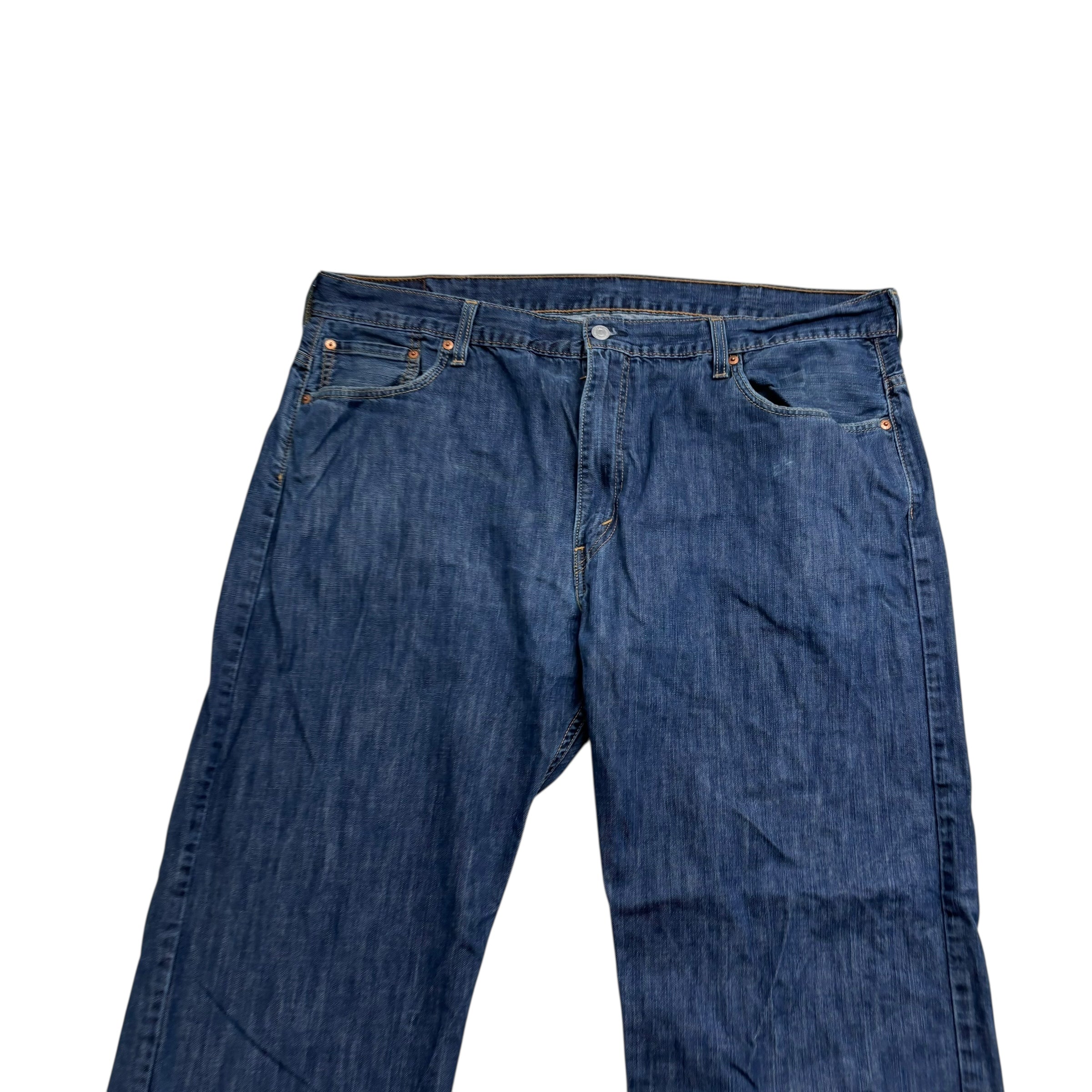 Levis 569 Jeans W42 L28 Mens Dark Blue Baggy Relaxed Straight Fit Denim