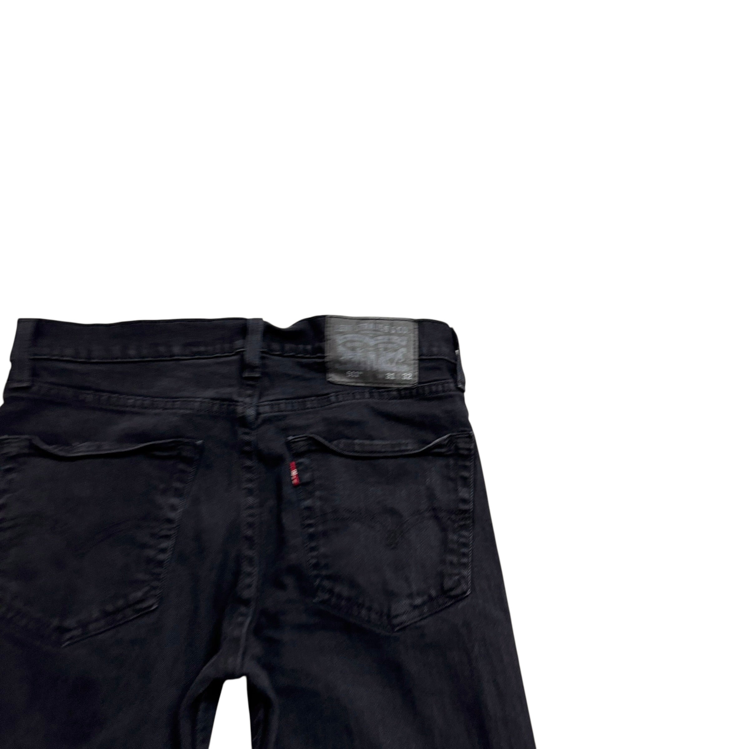 Levis 511 Jeans W30 L28 Mens Black Slim Fit Stretch Denim