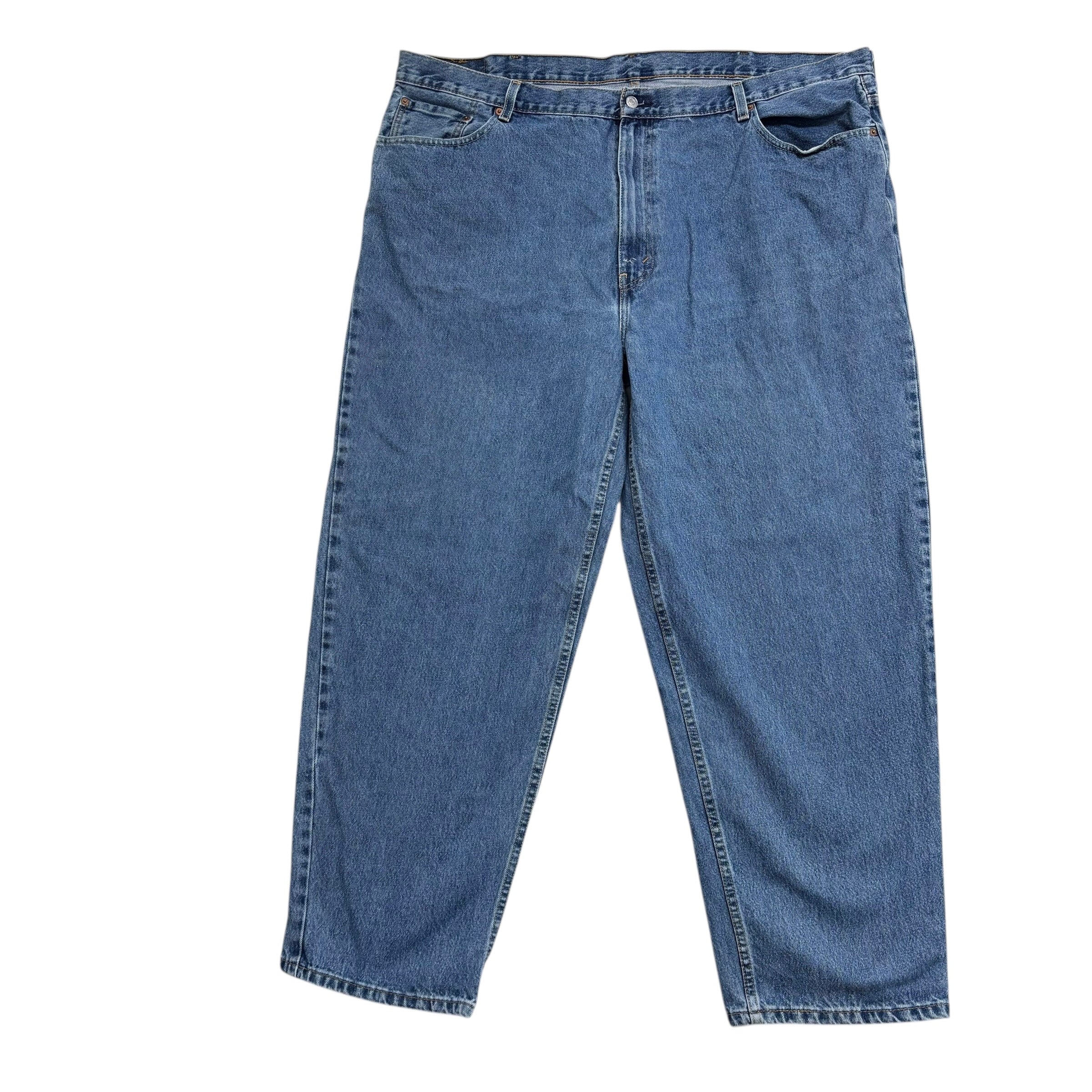 Levis 560 Jeans W48 L32 Mens Mid Blue Baggy Relaxed Comfort Fit Denim (E)